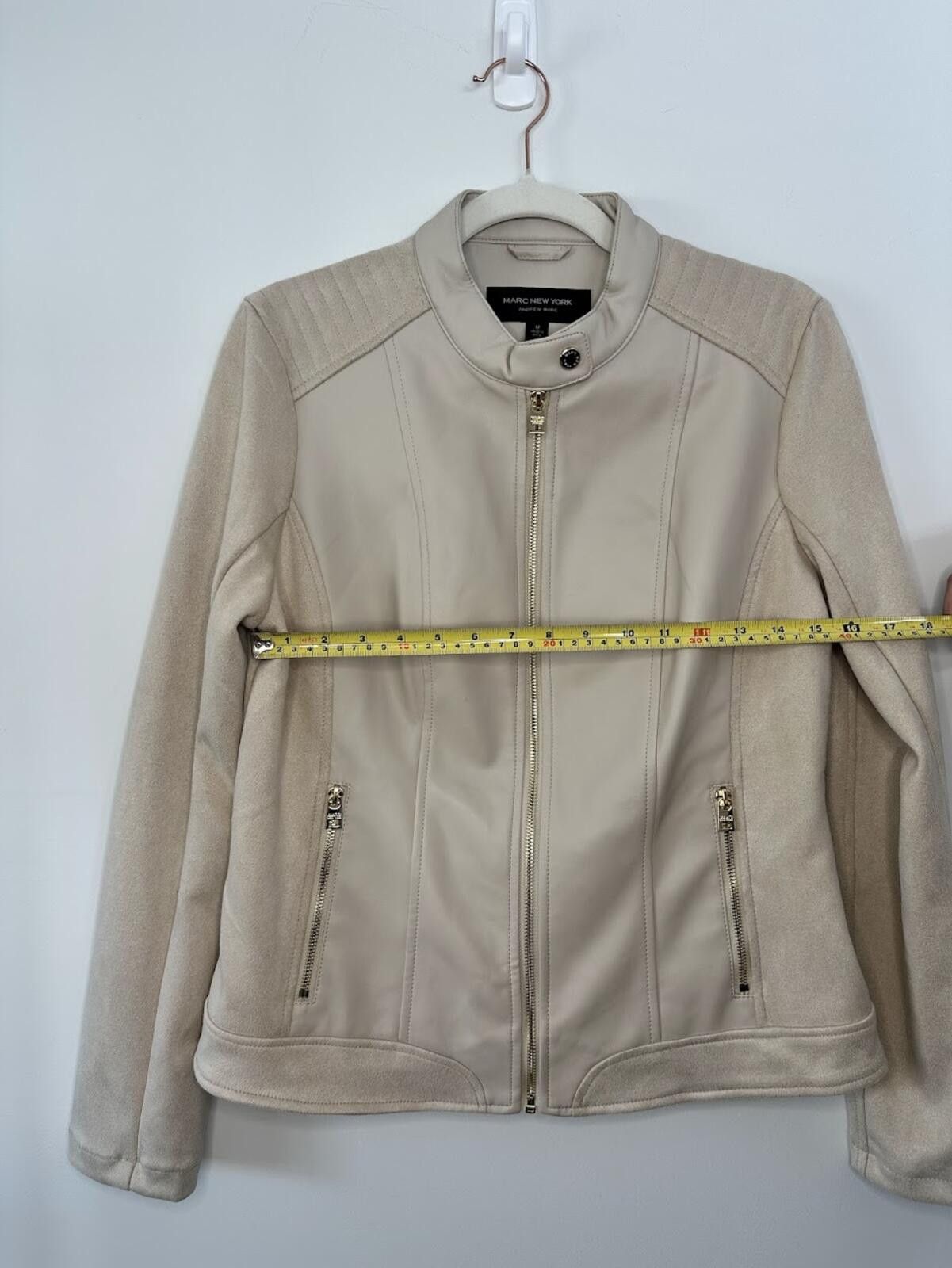 Other Marc New York Faux Leather Biker Jacket - Sz. M Size M / US 6-8 / IT 42-44 - 3 Thumbnail
