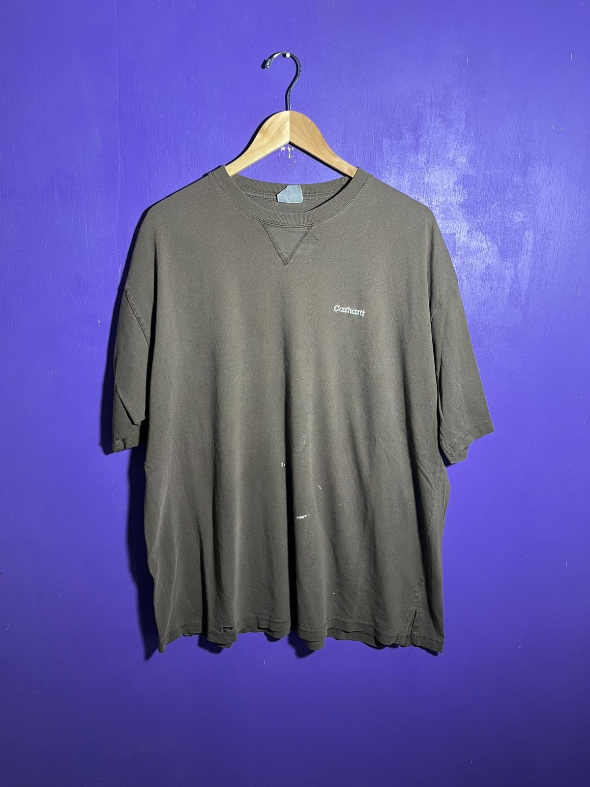 Carhartt × Vintage Vintage 90s Carhartt simple logo tee Size US XXL / EU 58 / 5 - 1 Thumbnail