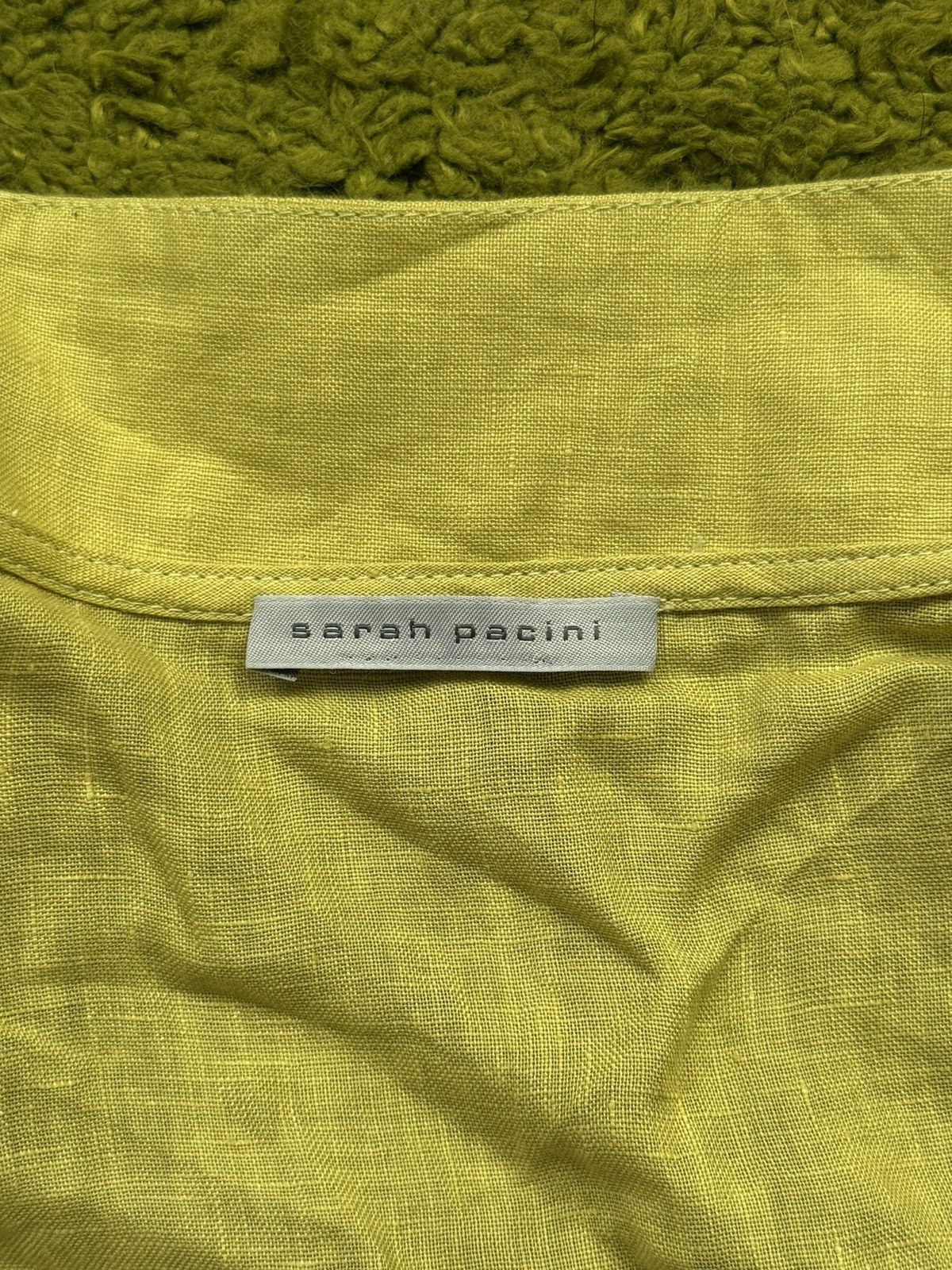 Designer × Sarah Pacini Sarah Pacini 100% linen vest gilet Size M / US 6-8 / IT 42-44 - 5 Thumbnail