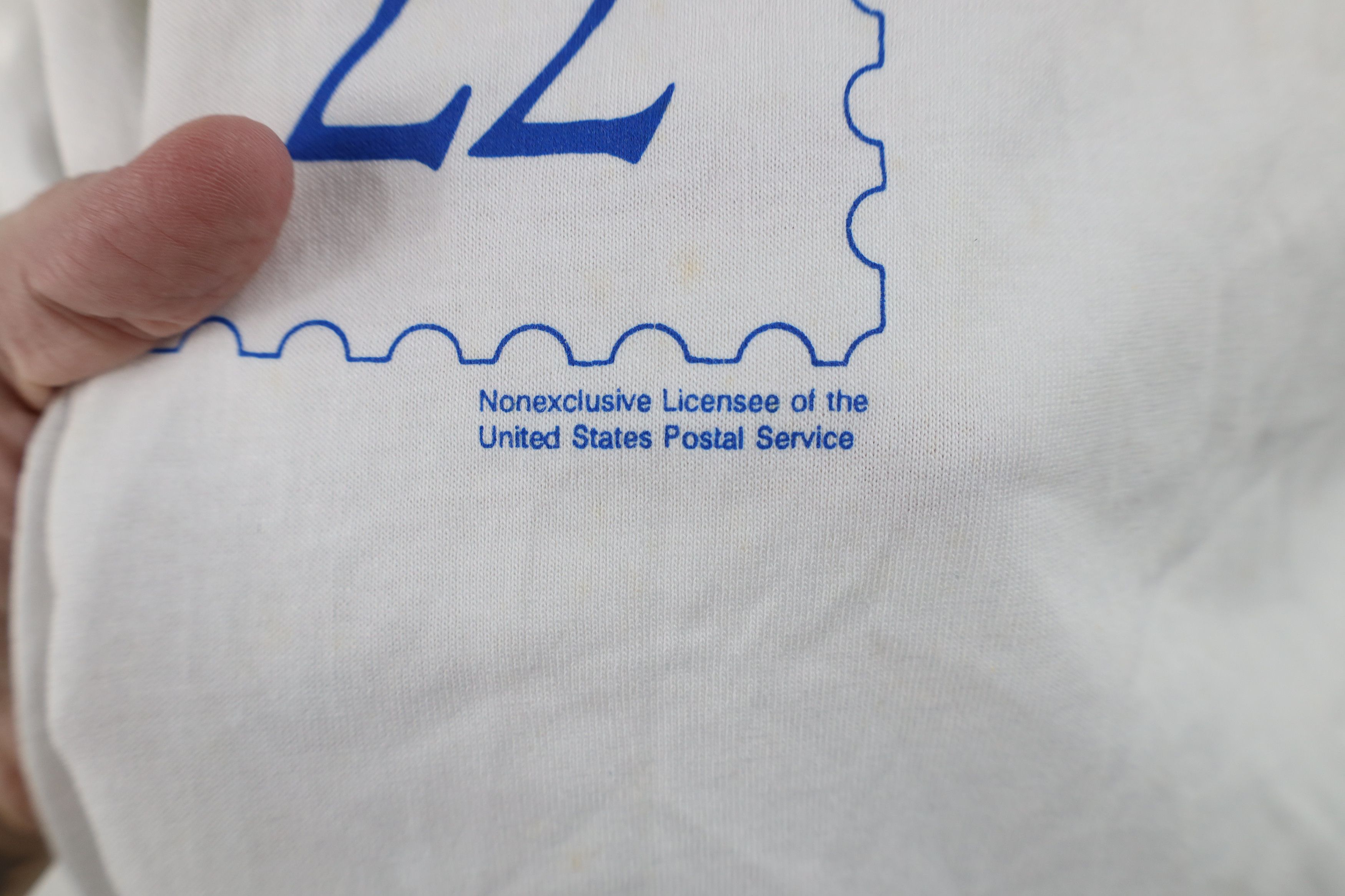 Vintage Vintage 80s Streetwear Stamp Heart Love T-Shirt White USA Size XL / US 12-14 / IT 48-50 - 6 Thumbnail