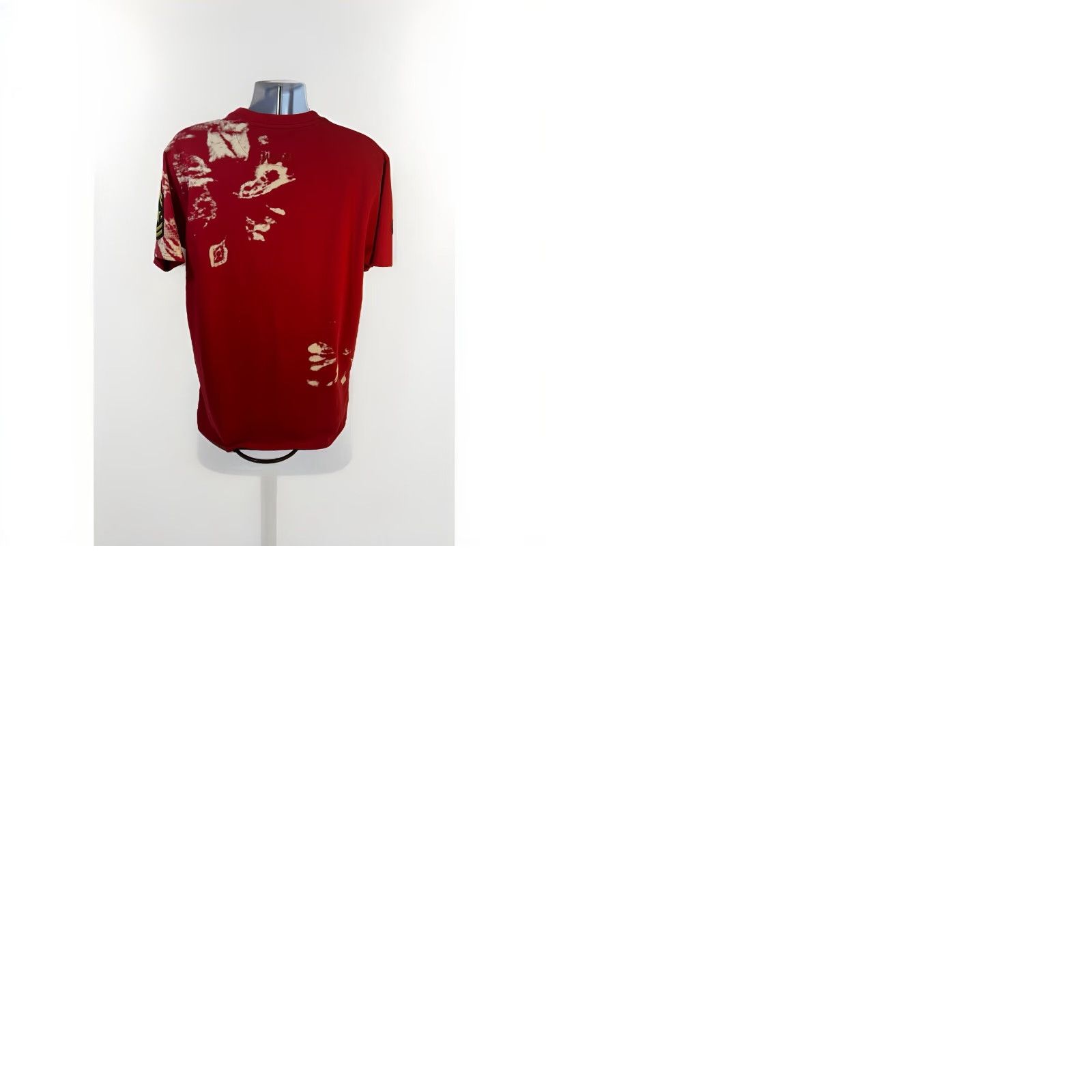 Vintage VINTAGE Makobi Shirt Men XL Red Short Sleeve Crew Neck Patches White Splatter Design Size US XL / EU 56 / 4 - 12 Thumbnail
