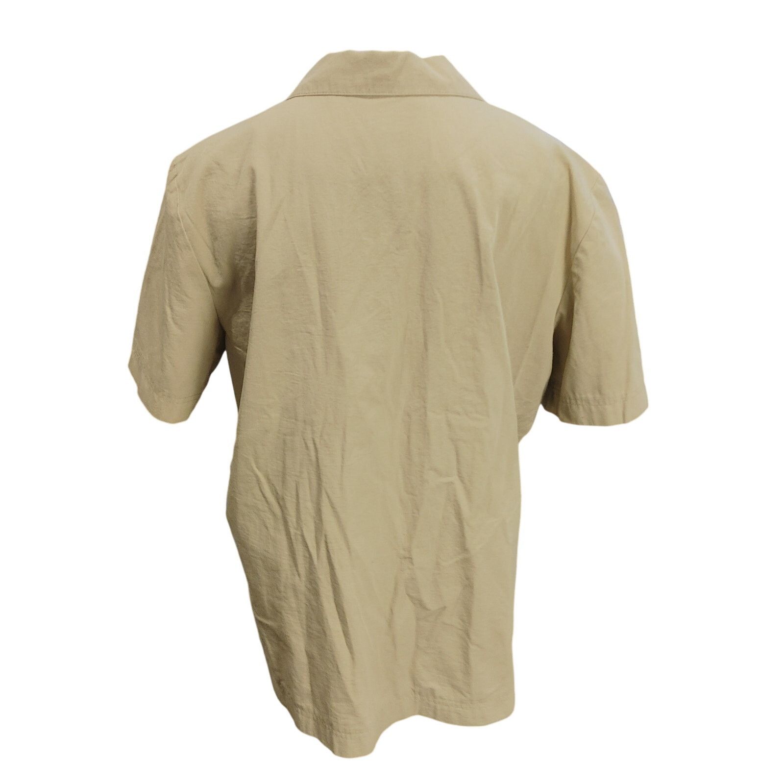 Other Cricket Lane Womens LG Beige Button Front Short Sleeve Shirt Size L / US 10 / IT 46 - 2 Thumbnail