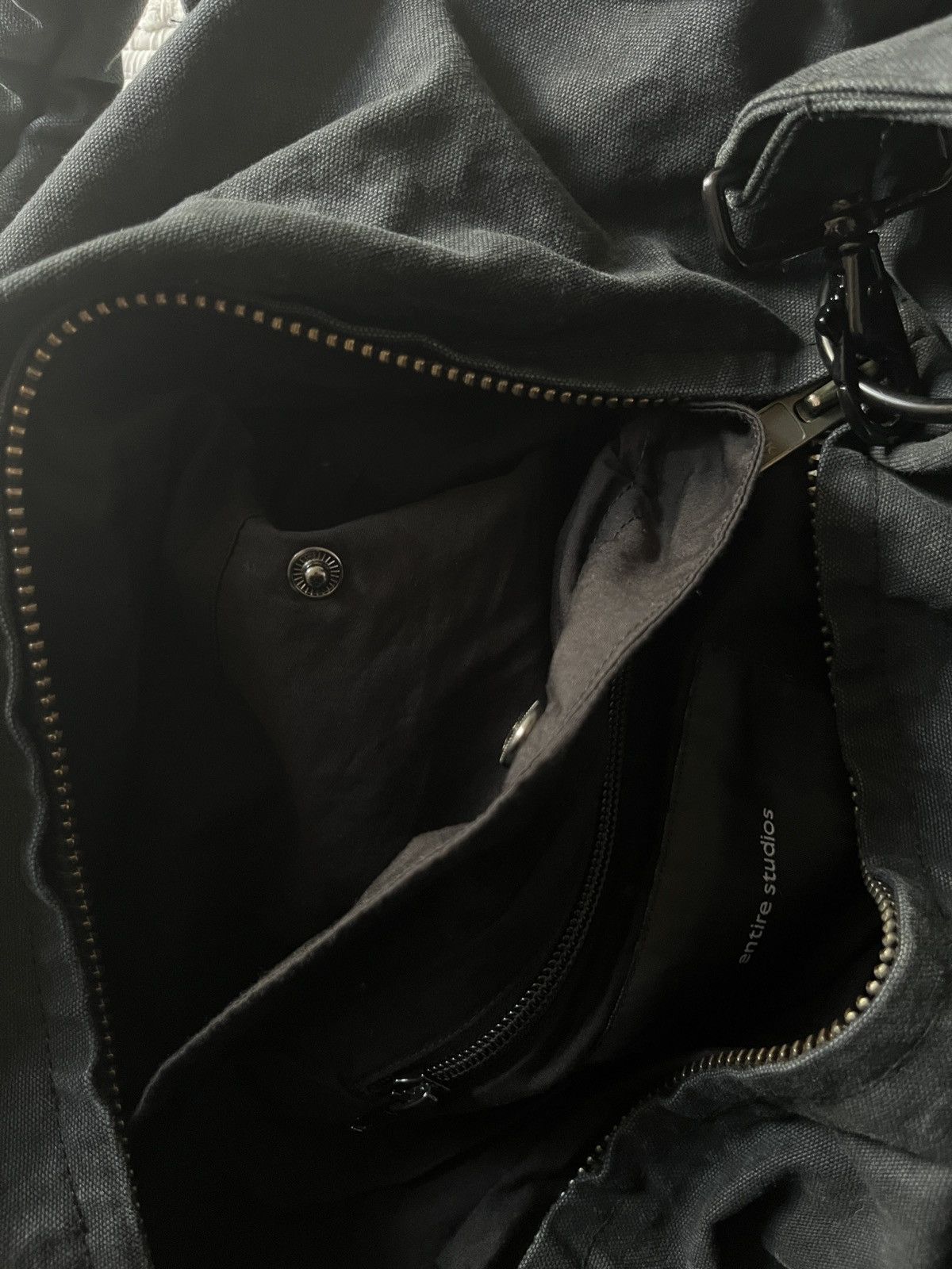 Entire Studios STANDARD DUFFLE WASHED BLACK Size ONE SIZE - 4 Thumbnail