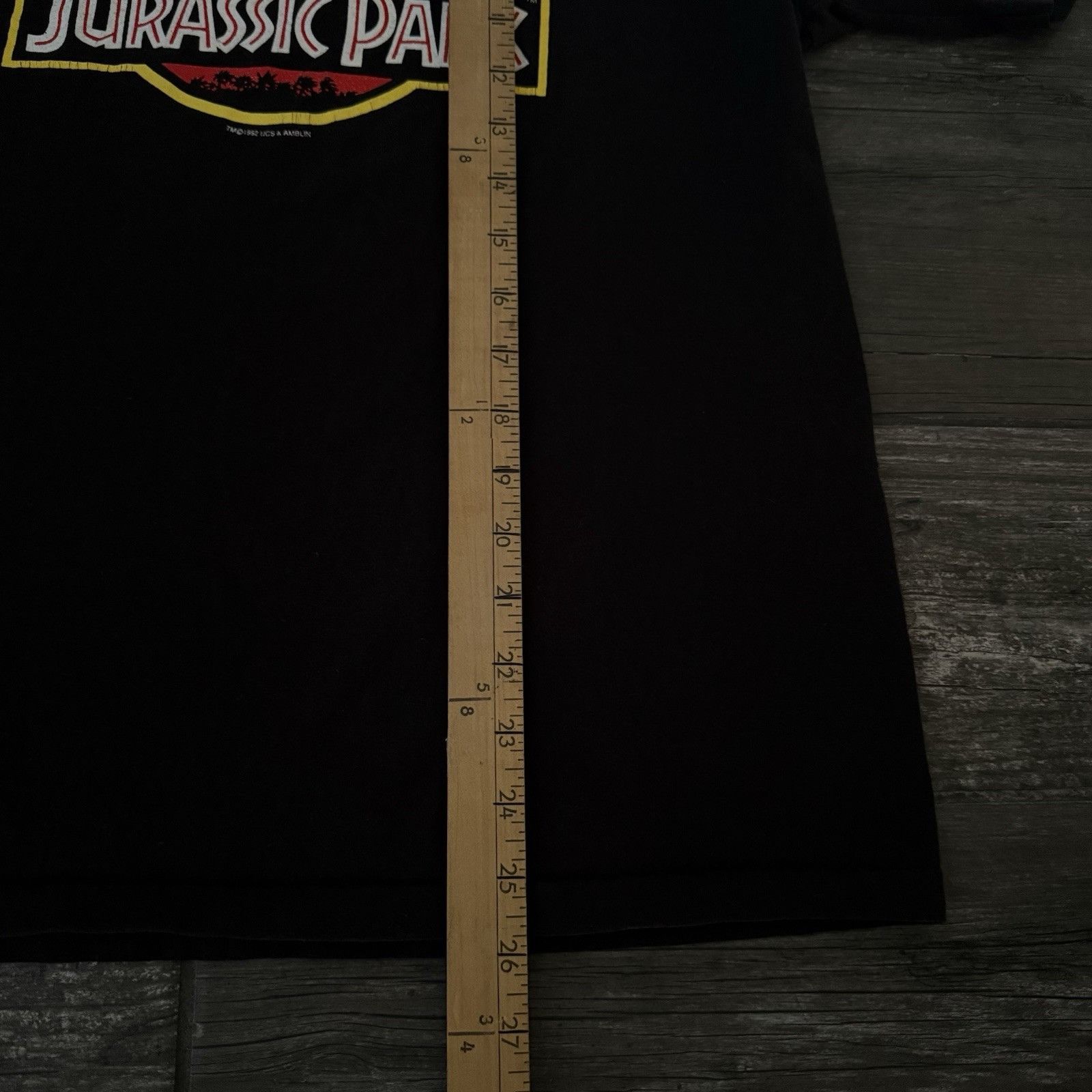 Vintage VTG 1992 JURASSIC PARK MOVIE PROMO T-SHIRT TEE BLACK SZ S SM Size US S / EU 44-46 / 1 - 7 Thumbnail