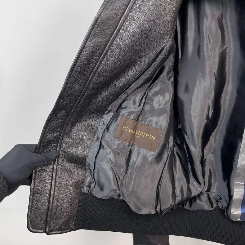 Louis Vuitton Louis Vuitton Black Show Leather Jacket Size US M / EU 48-50 / 2 - 5 Thumbnail