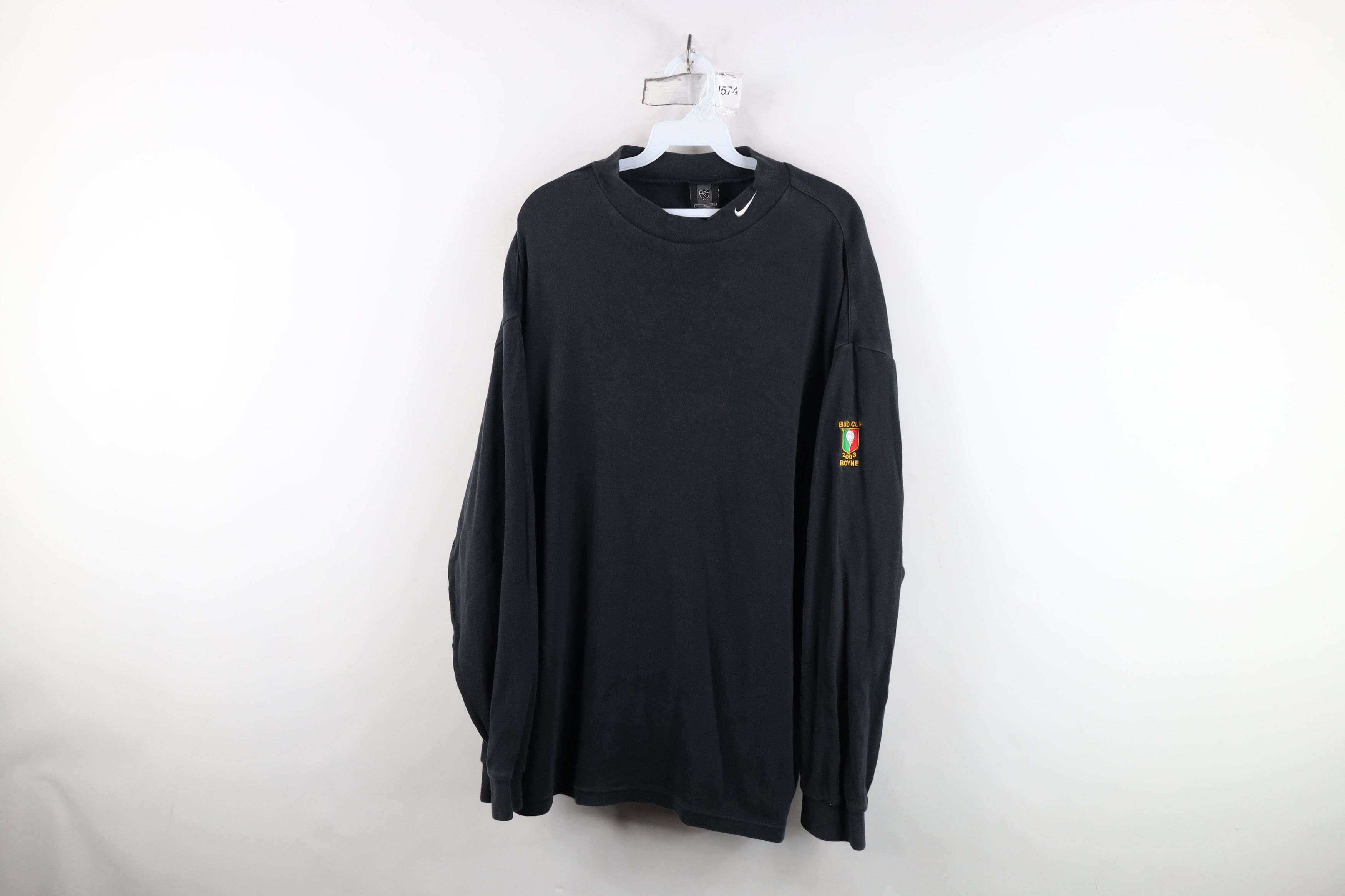 Nike Vintage Y2K Nike Golf Scott Mini Swoosh Mock Neck T-Shirt Size US XL / EU 56 / 4 - 1 Thumbnail