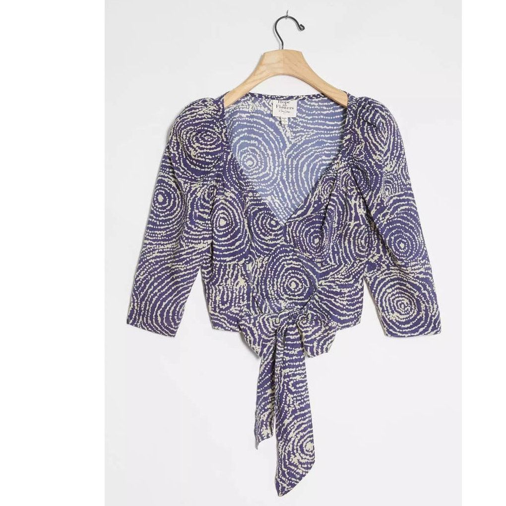 Anthropologie New TRACY REESE Mireille Tie-Front Blouse $188 SIZE 2 Size XS / US 0-2 / IT 36-38 - 6 Thumbnail