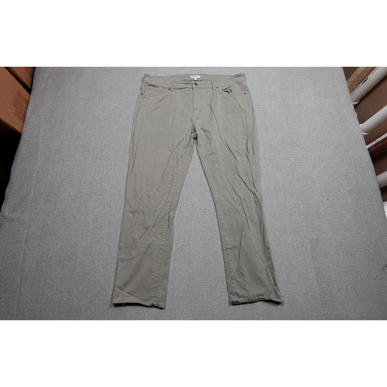 Peter Millar Peter Millar Signature Sateen Chino Pants Mens 40x30 Gray Classic Fit Stretch Size US 40 / EU 56 - 3 Thumbnail