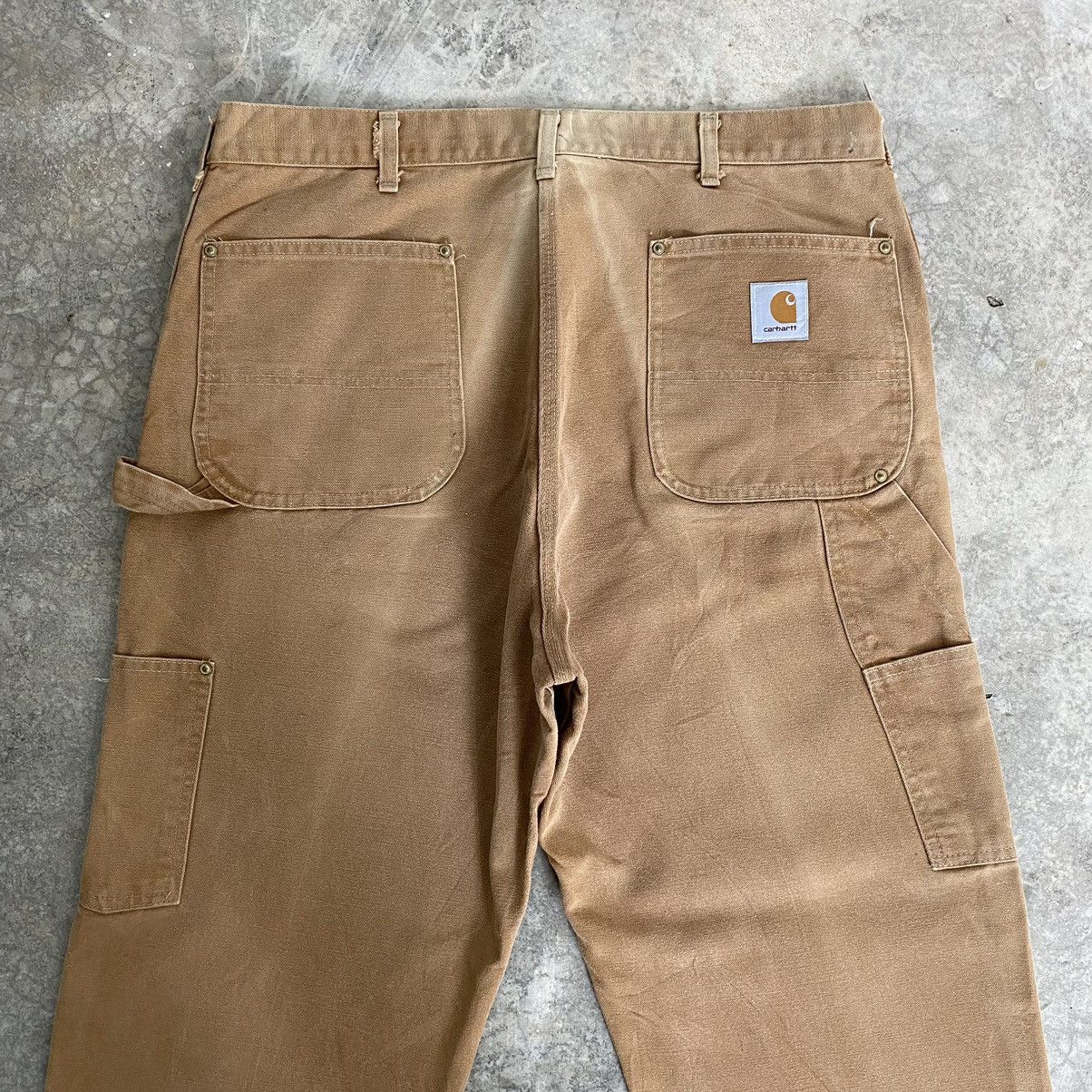 Carhartt VTG Carhartt Double Knee Faded Tan Carpenter Work Pants Size US 38 / EU 54 - 15 Thumbnail