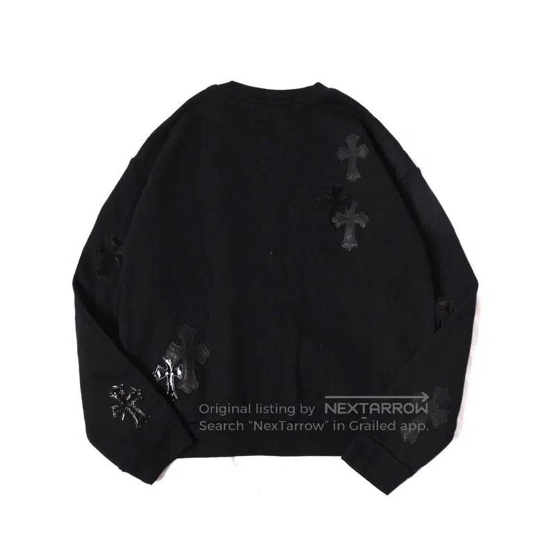 Chrome Hearts CHROME HEARTS Size S Multi-material patchwork cross sweater Size US S / EU 44-46 / 1 - 2 Thumbnail