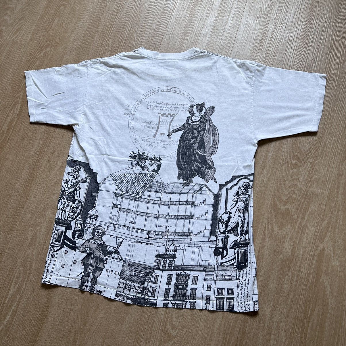 Arts & Science × Vintage 1995 AOP Shakespeare globe theatre Size US L / EU 52-54 / 3 - 2 Thumbnail