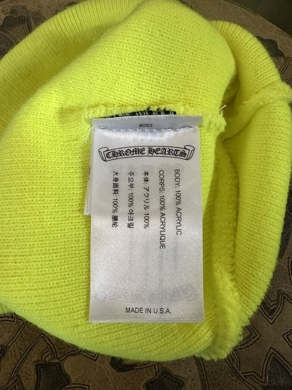 Chrome Hearts CHROME HEARTS EMBROIDERED BEANIE Size ONE SIZE - 4 Thumbnail