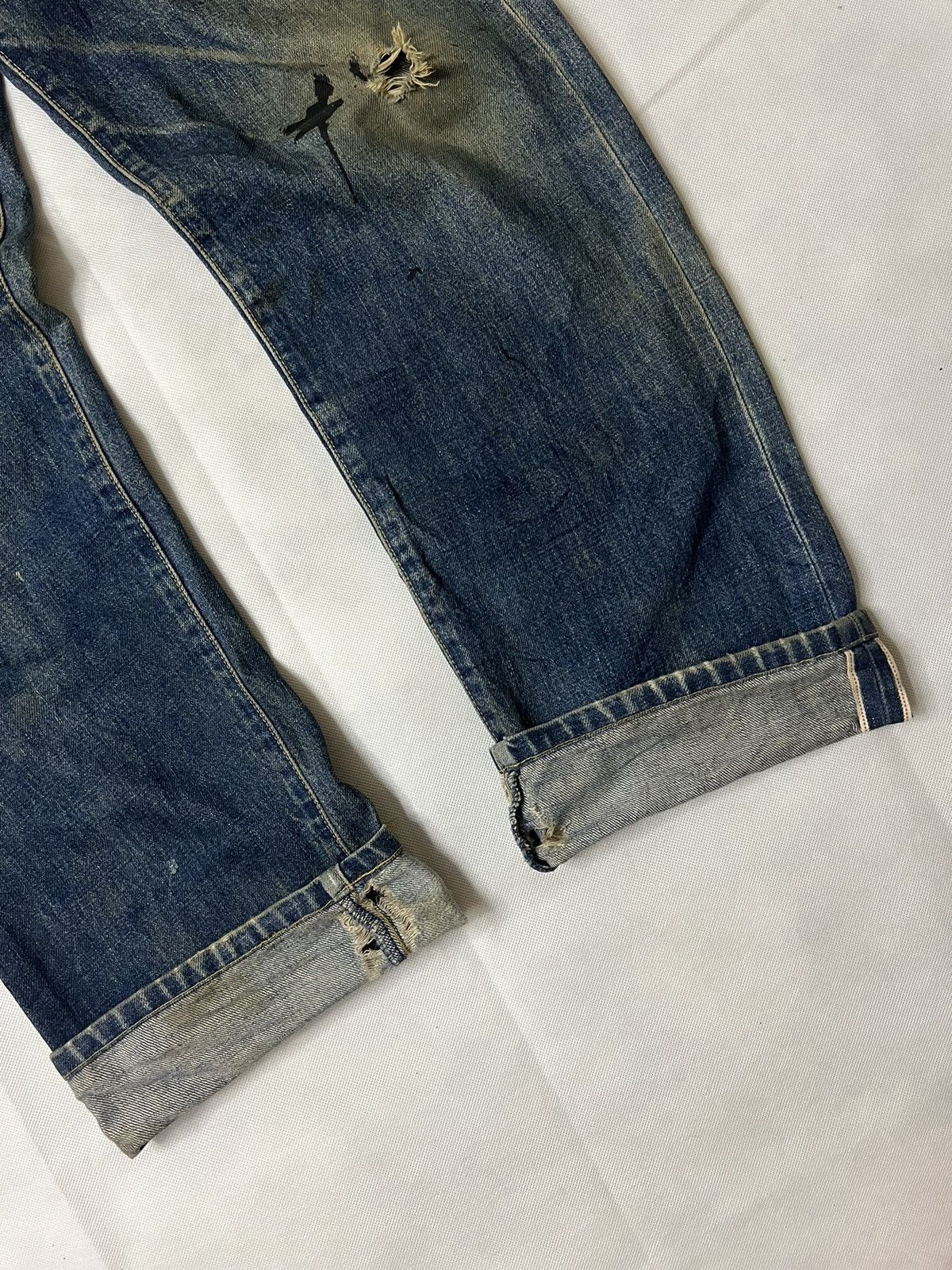 Levi's Vintage 80's Levis 702 "E" Buckle Back Selvedge Denim Size US 33 - 18 Thumbnail