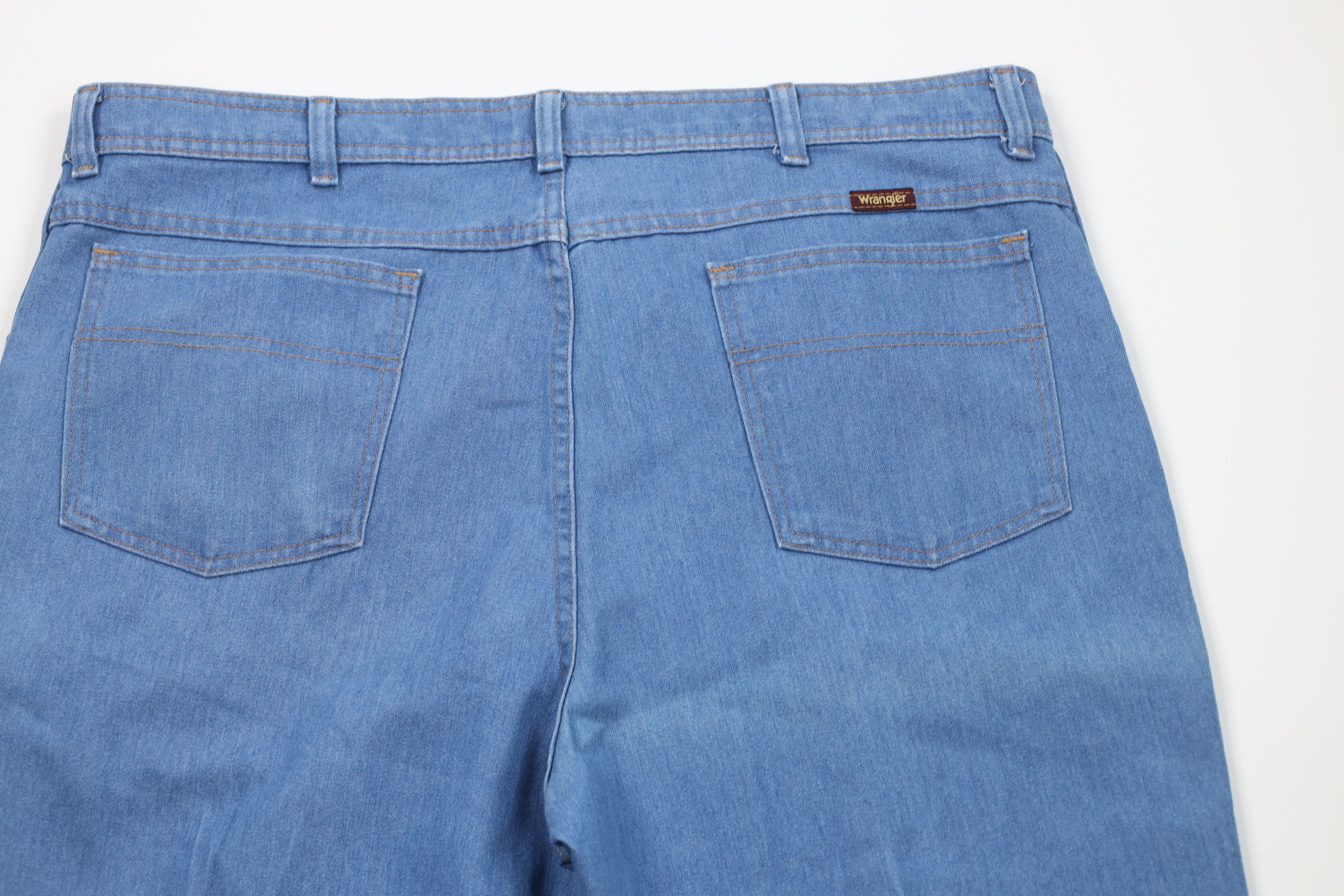Wrangler Vintage 90s Y2K Wrangler Wide Leg Western Denim Jeans Blue Size US 40 / EU 56 - 10 Thumbnail