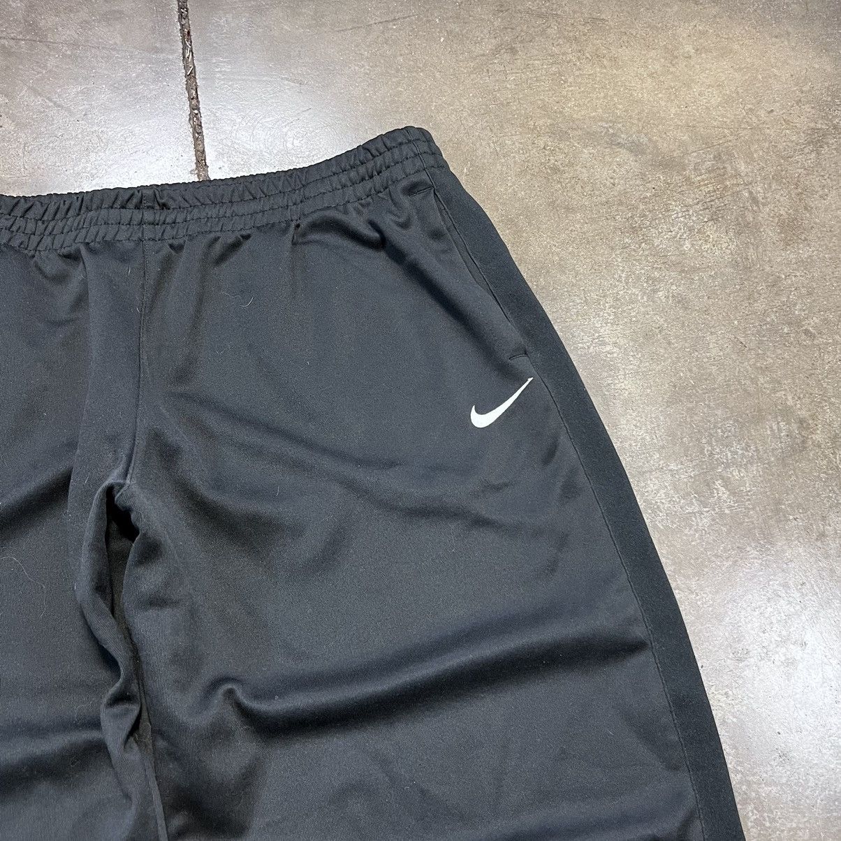 Nike × Vintage Vintage Nike Mini Swoosh Sweatpants Wide Leg Baggy Drill Y2K Size US 36 / EU 52 - 6 Thumbnail