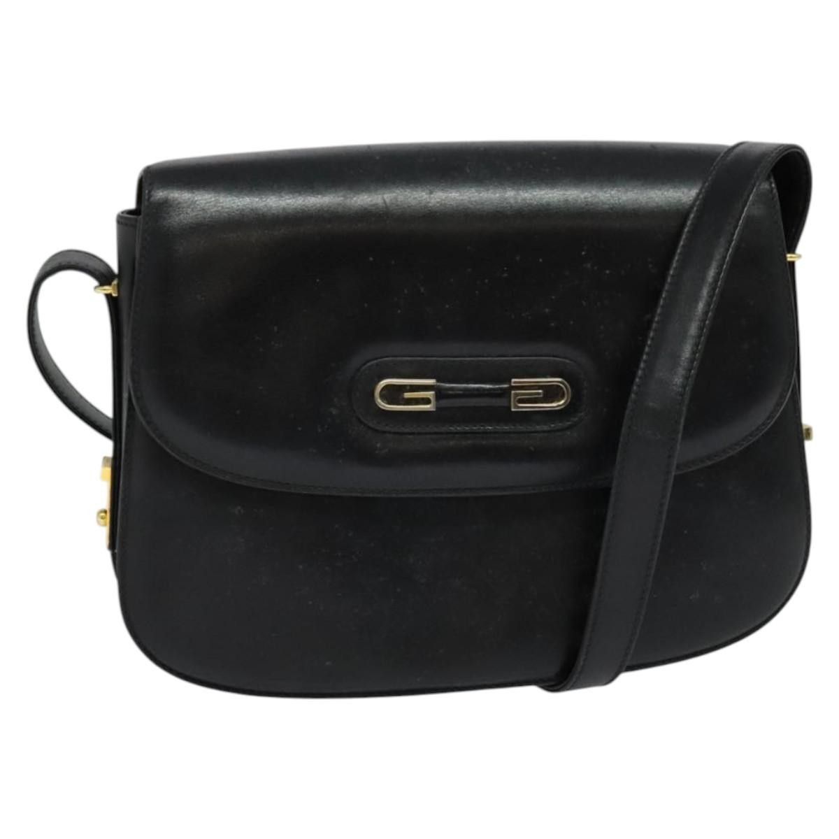 Gucci Gucci Vintage double G logo shoulder bag Leather Size ONE SIZE - 1 Thumbnail