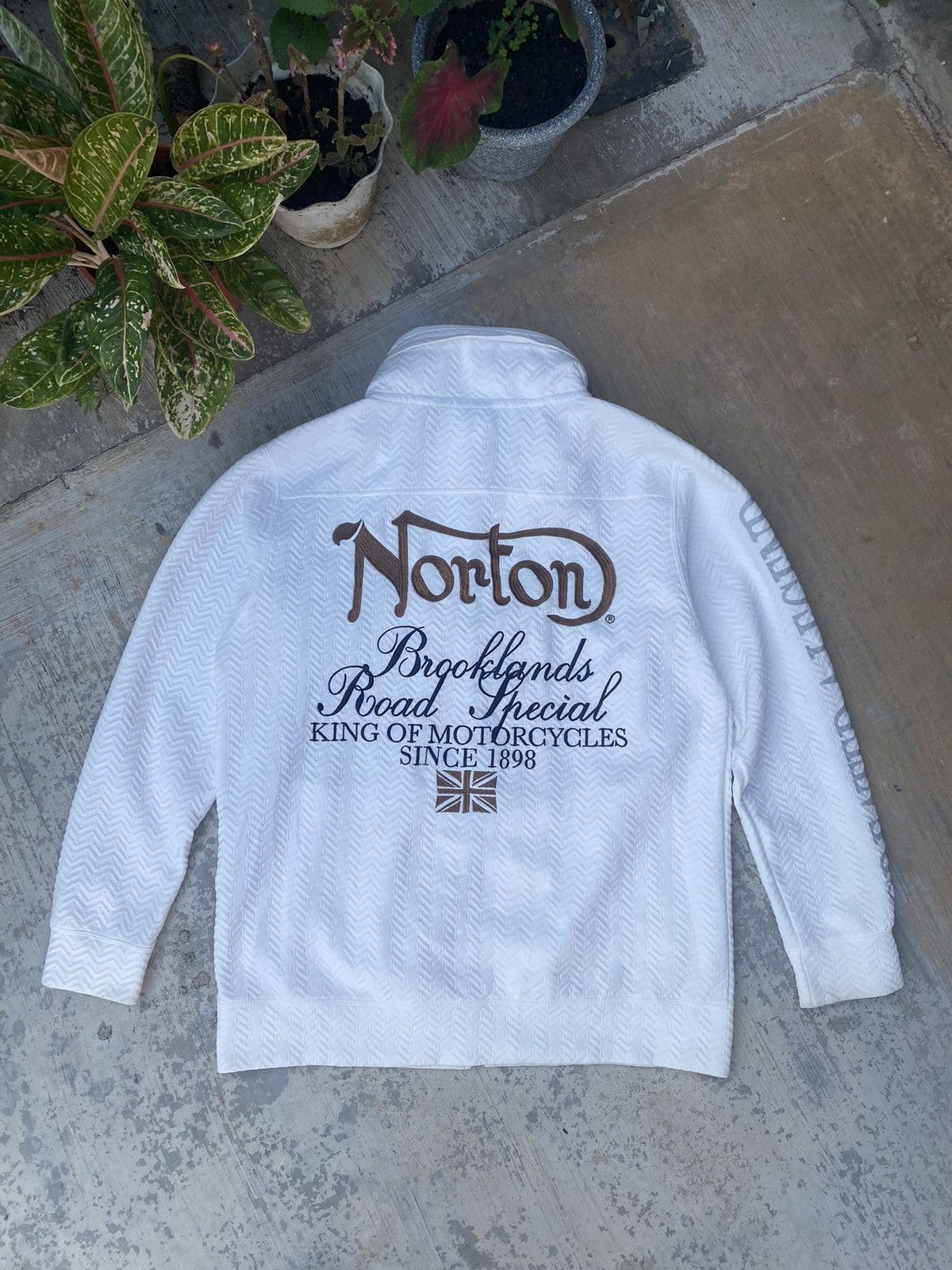 Norton Norton Woven Spellout zip up Jacket Size US XL / EU 56 / 4 - 1 Thumbnail