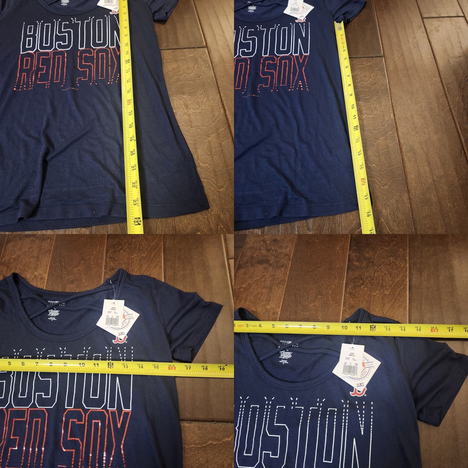 MLB MLB Boston Red Sox Women's Poly Rayon Scoop Neck T-Shirt Small NWT Regular Short Sleeve Logo Multicolor Sports Casual Shirt Womens Size S / US 4 / IT 40 - 9 Thumbnail