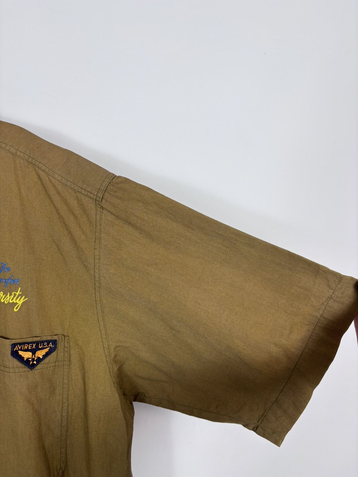 Avirex Vintage Avirex USA Men’s Military Flight Short Sleeve Shirt Size US L / EU 52-54 / 3 - 12 Thumbnail