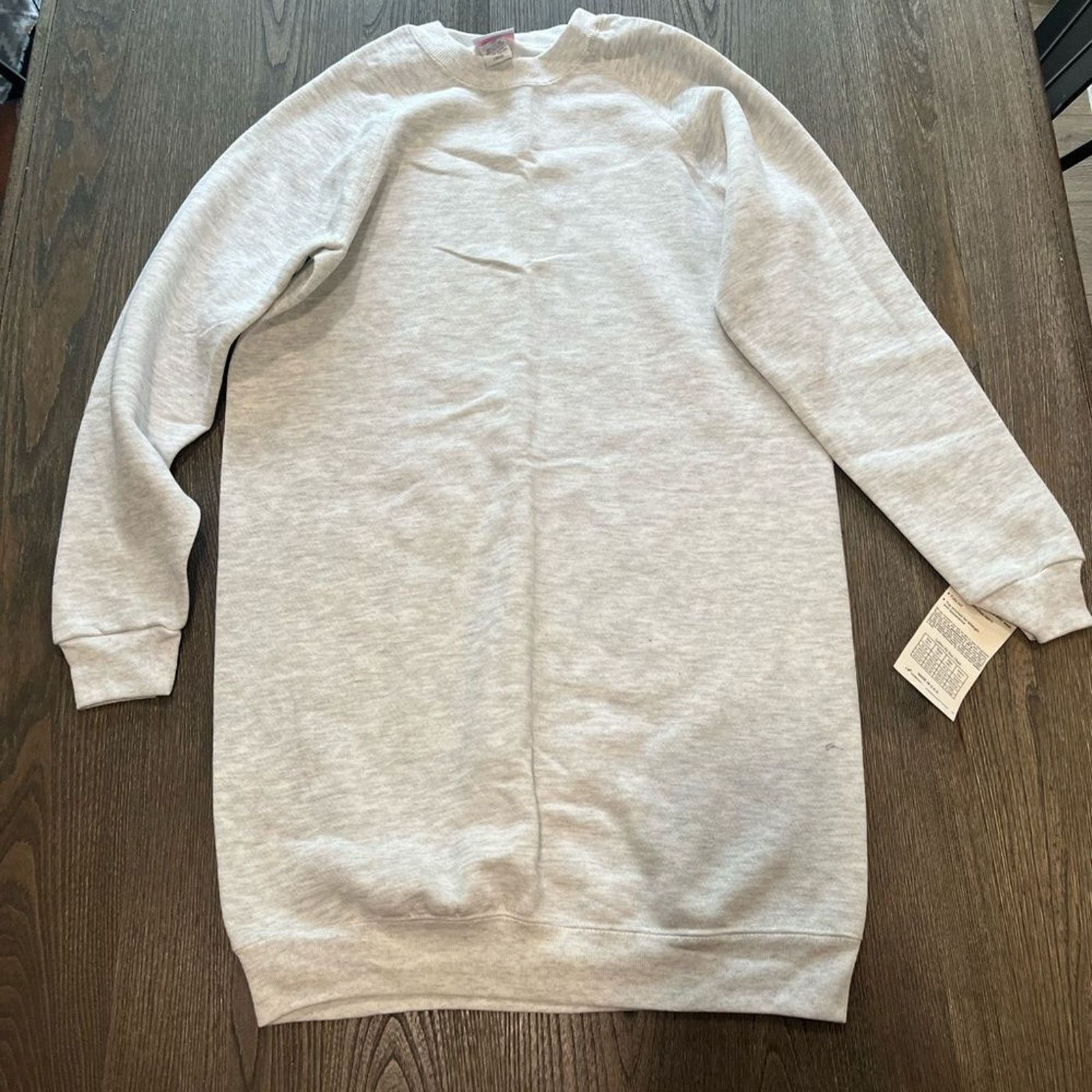 Wrangler NWT Vintage Lady Wrangler Sweats Light Gray Sweatshirt Siz L Size L / US 10 / IT 46 - 1 Thumbnail