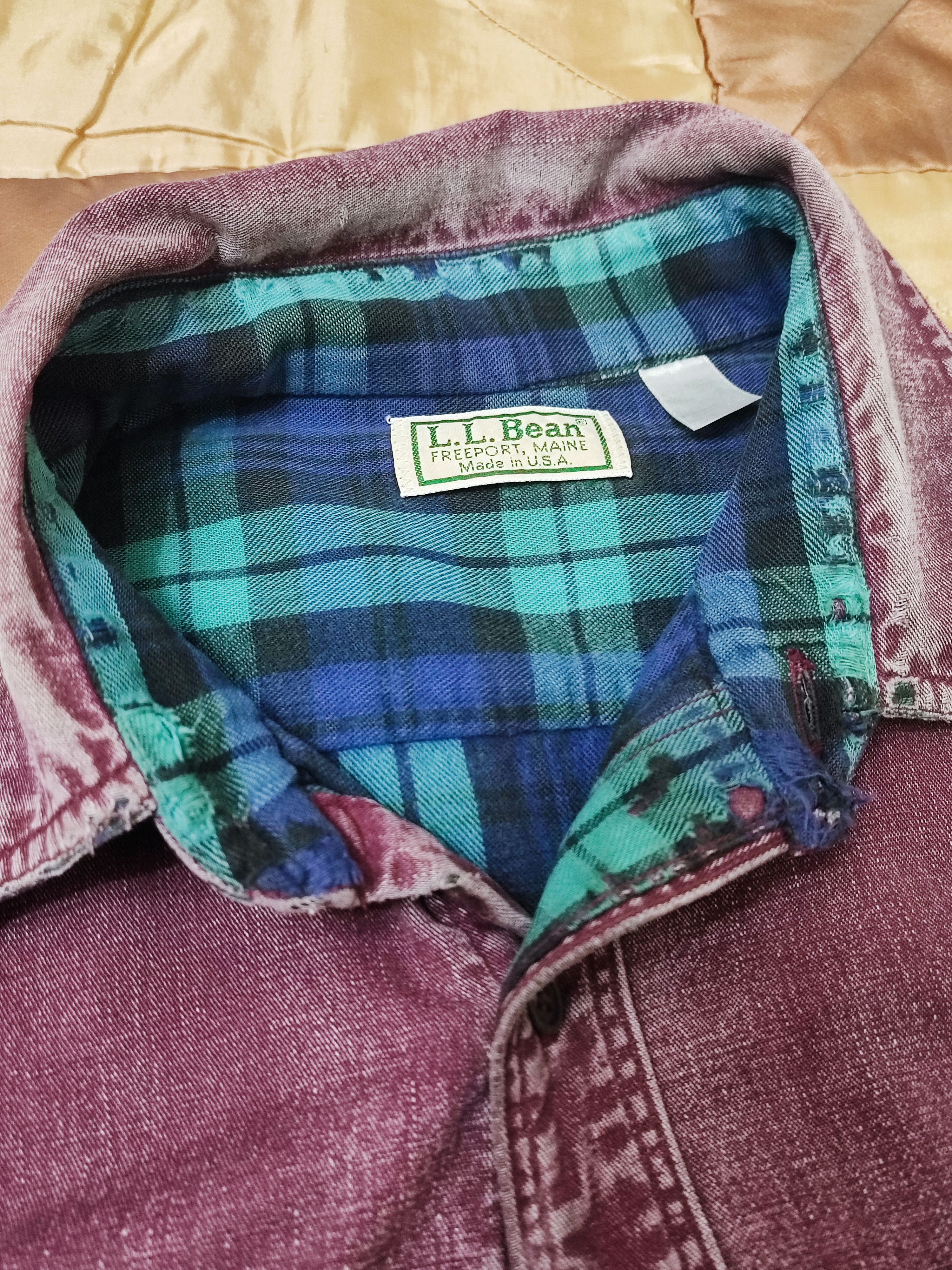 L.L. Bean LOVELY PATINA VINTAGE L.L BEAN FLANNEL LINED WORKSHIRT Size US XL / EU 56 / 4 - 12 Thumbnail