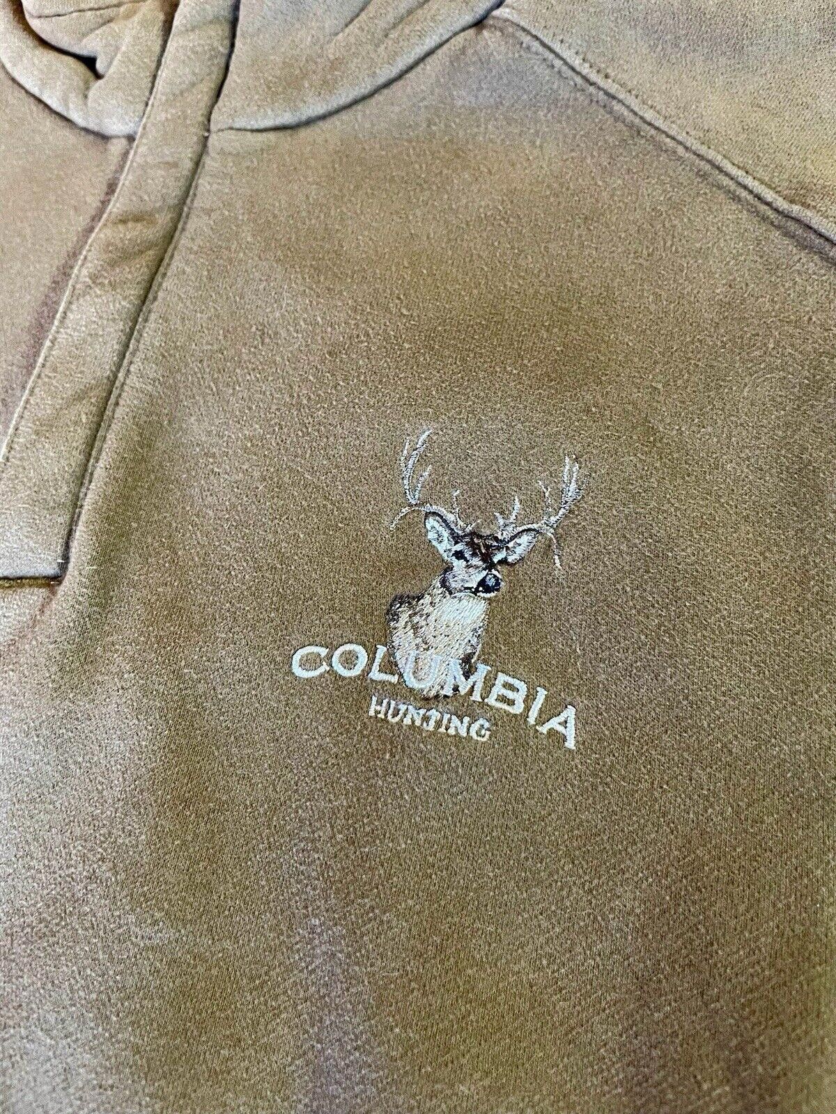Columbia Columbia Mens Sweatshirt Sz L Brown 1/4 Zip Deer(A1 Size US 34 / EU 50 - 3 Thumbnail