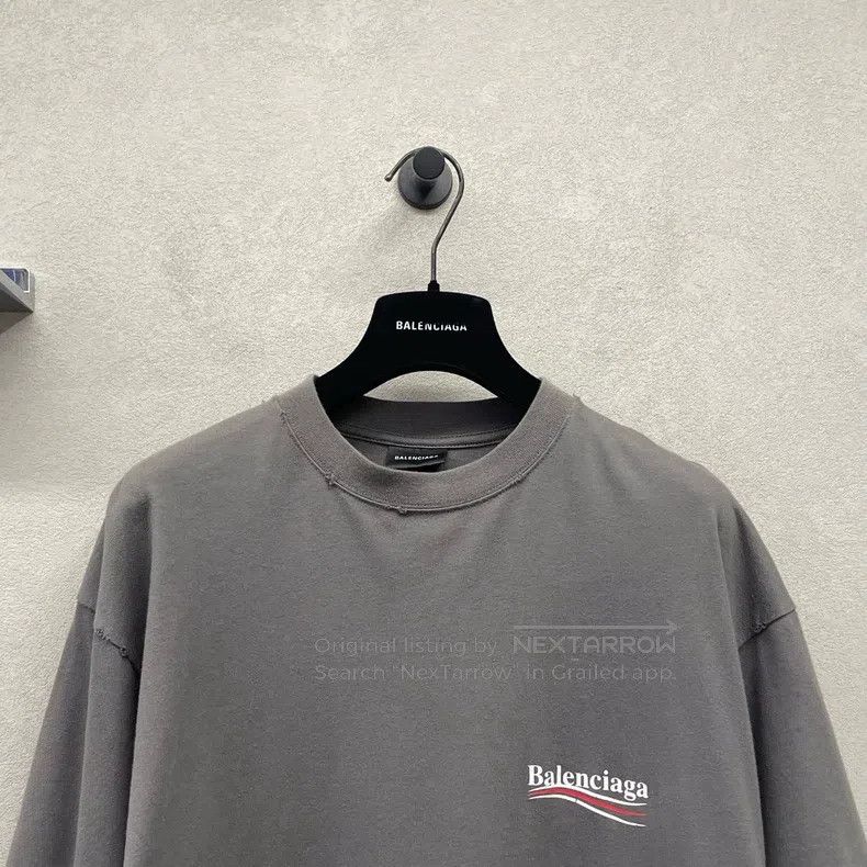 Balenciaga Balenciaga Grey Short Sleeve T-Shirt Size US XS / EU 42 / 0 - 4 Thumbnail