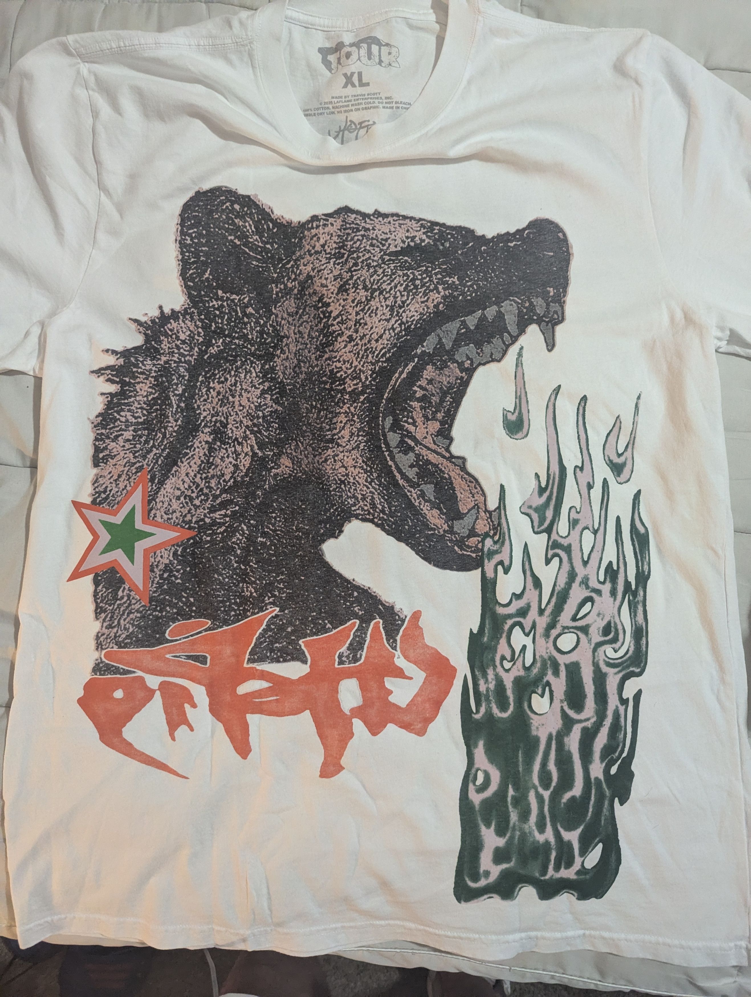 Travis Scott Travis Scott South African World Tour Tee Shirt Size US XL / EU 56 / 4 - 1 Thumbnail