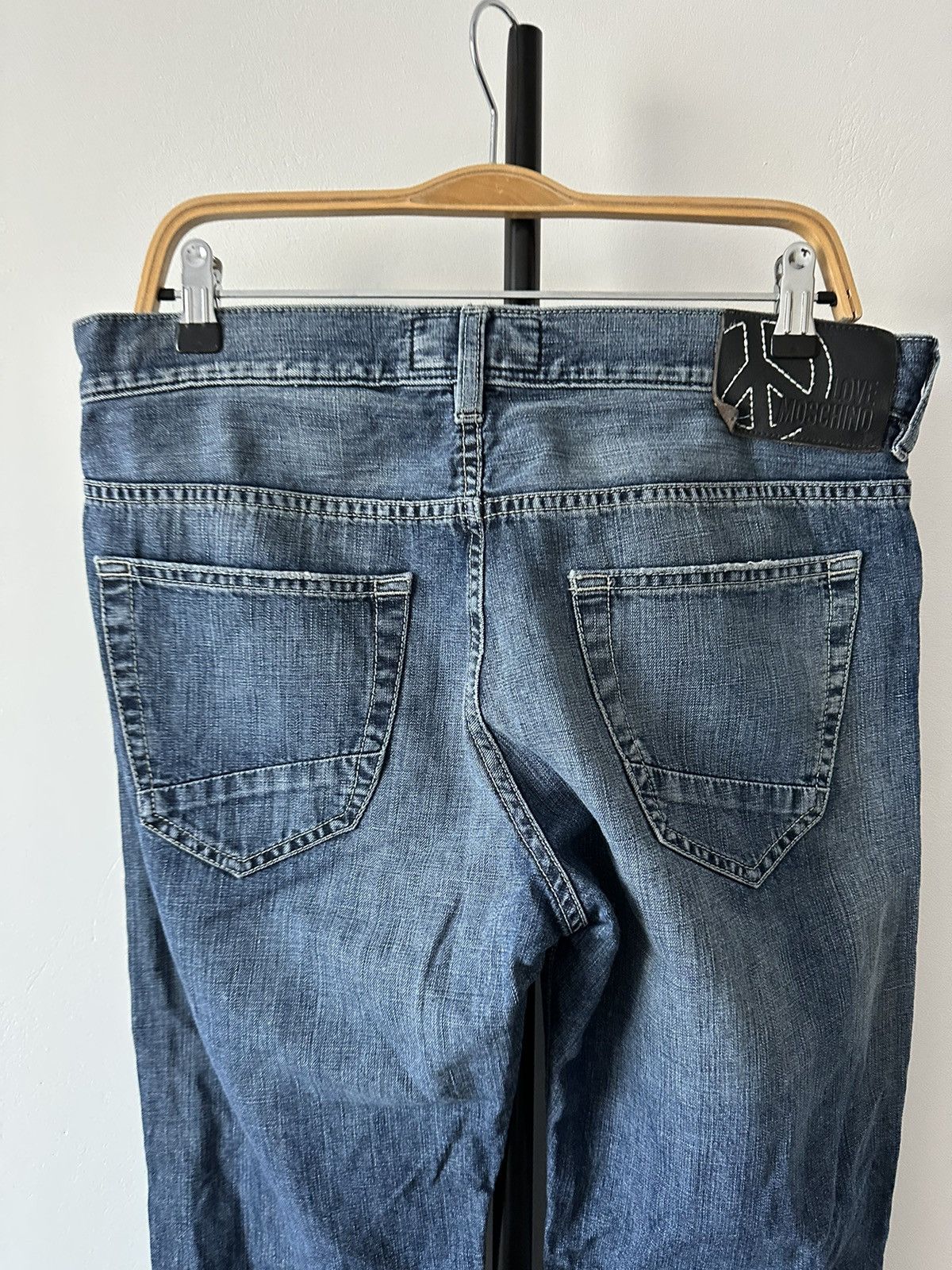 Moschino Love Moschino Linen Cotton Blend denim jeans pants trousers Size US 33 - 8 Thumbnail