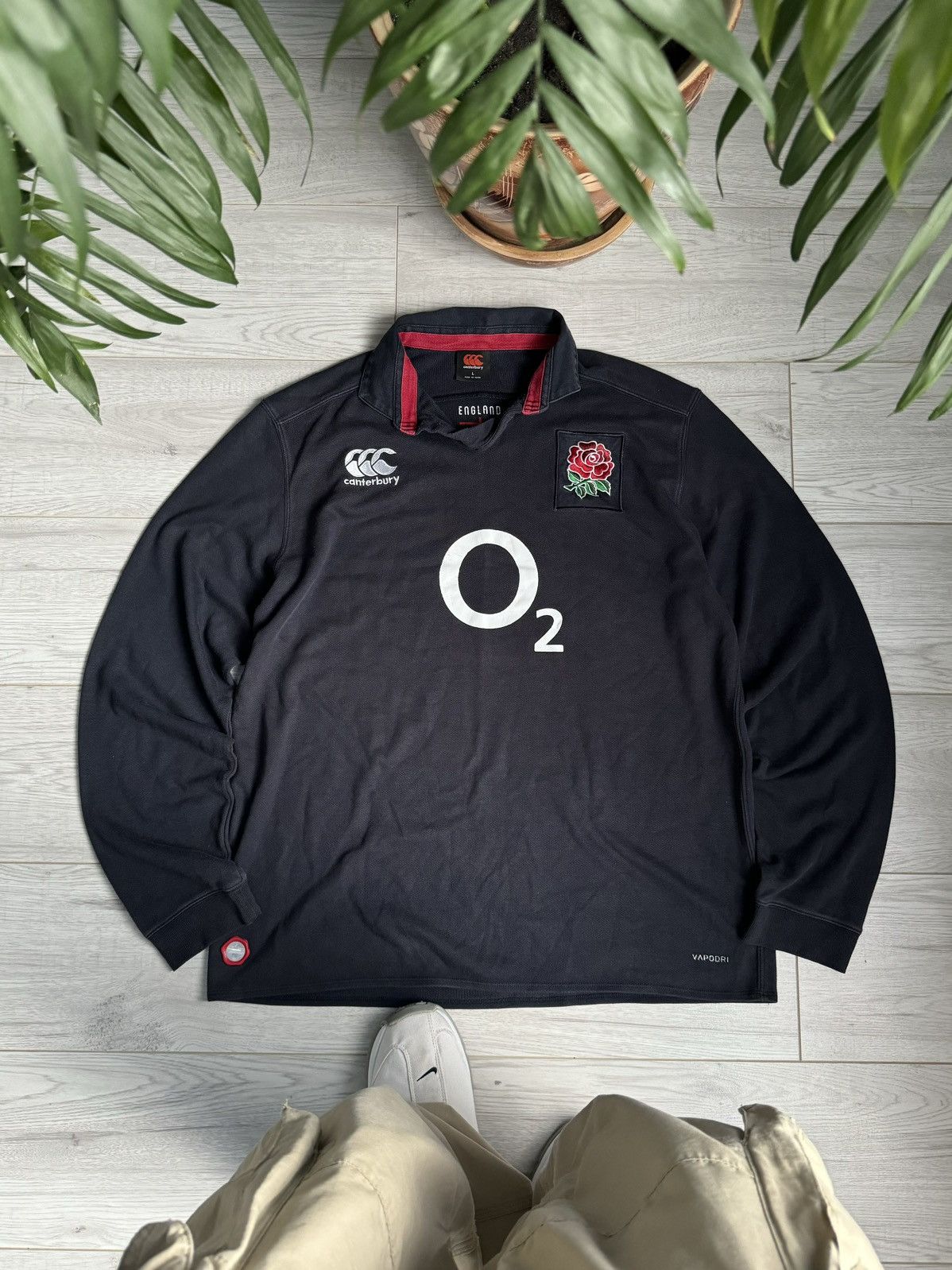 Canterbury of New Zealand England Rugby Shirt Jersey
