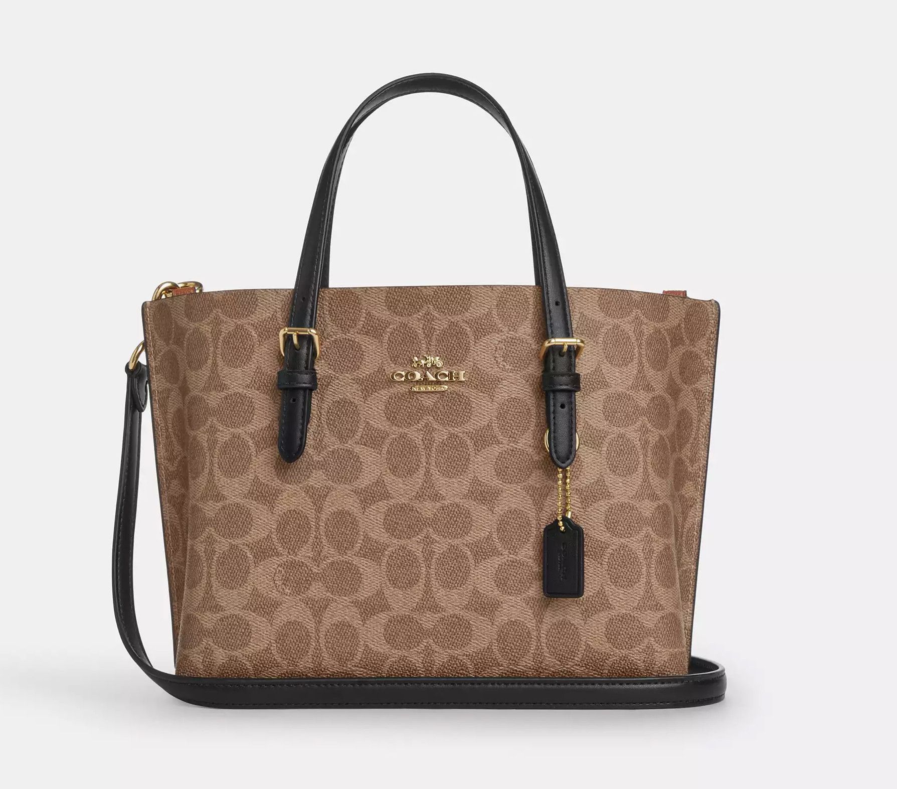 Coach Mollie Tote Bag 25 In Signature Canvas CV965 Size ONE SIZE - 1 Thumbnail