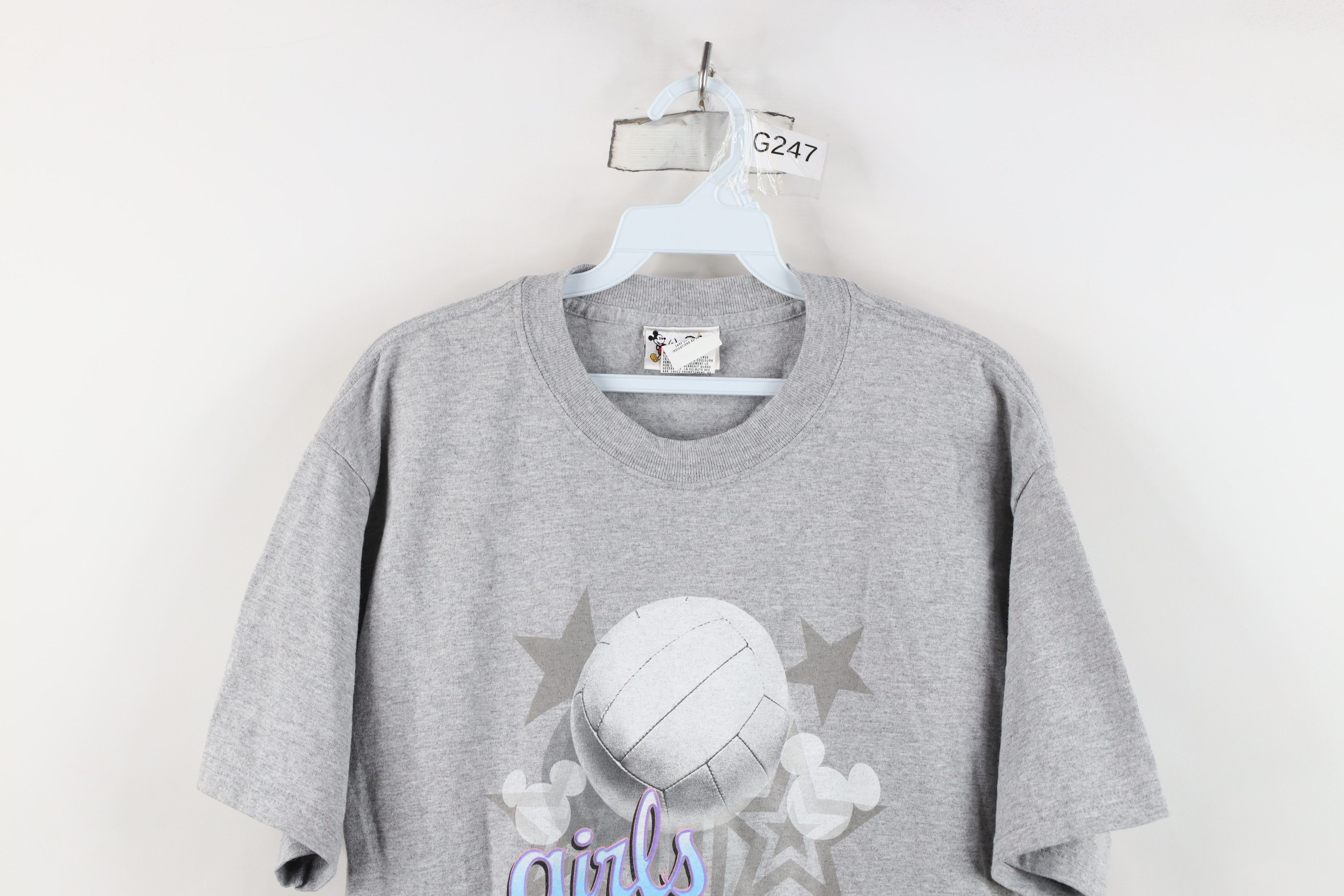 Disney Vintage 90s Walt Disney World Dig It Volleyball T-Shirt Gray Size M / US 6-8 / IT 42-44 - 2 Thumbnail