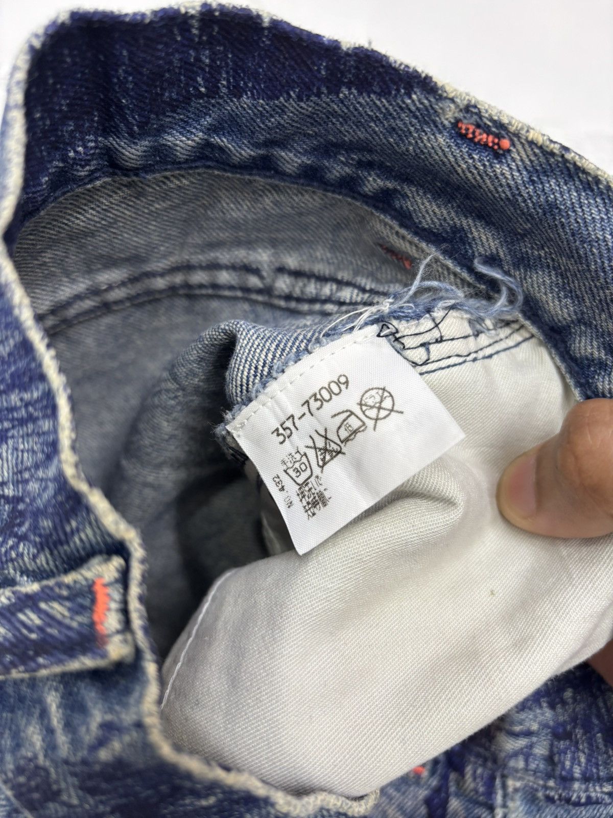 W&LT W&LT Archives - A/W 1997 - Pen Graffiti Denim Jeans Size US 30 / EU 46 - 15 Thumbnail
