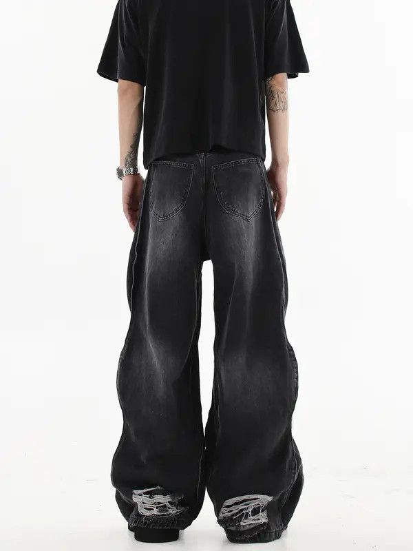 VIBE Baggy Black Denim Jeans Size US 30 / EU 46 - 8 Thumbnail