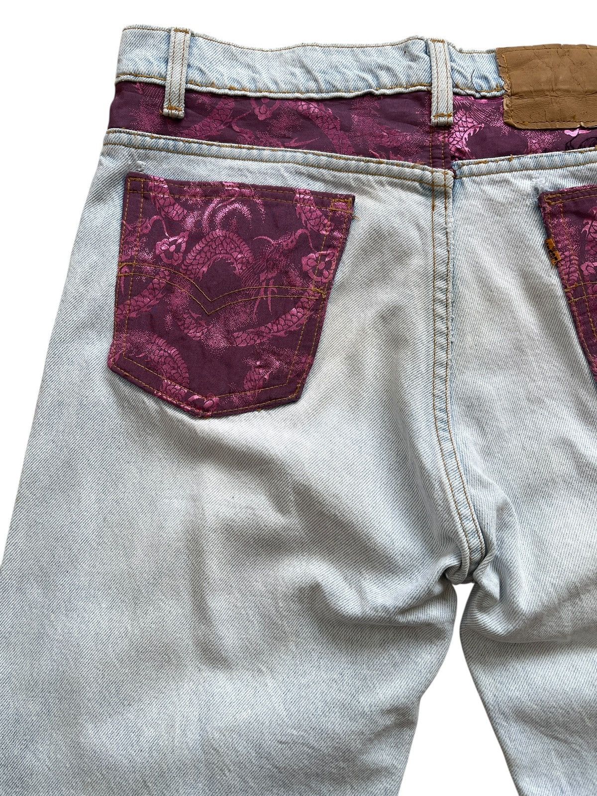 Levi's Vintage Clothing Vintage Levis 1 of 1 Reworked Destroyed Denim Size US 33 - 12 Thumbnail