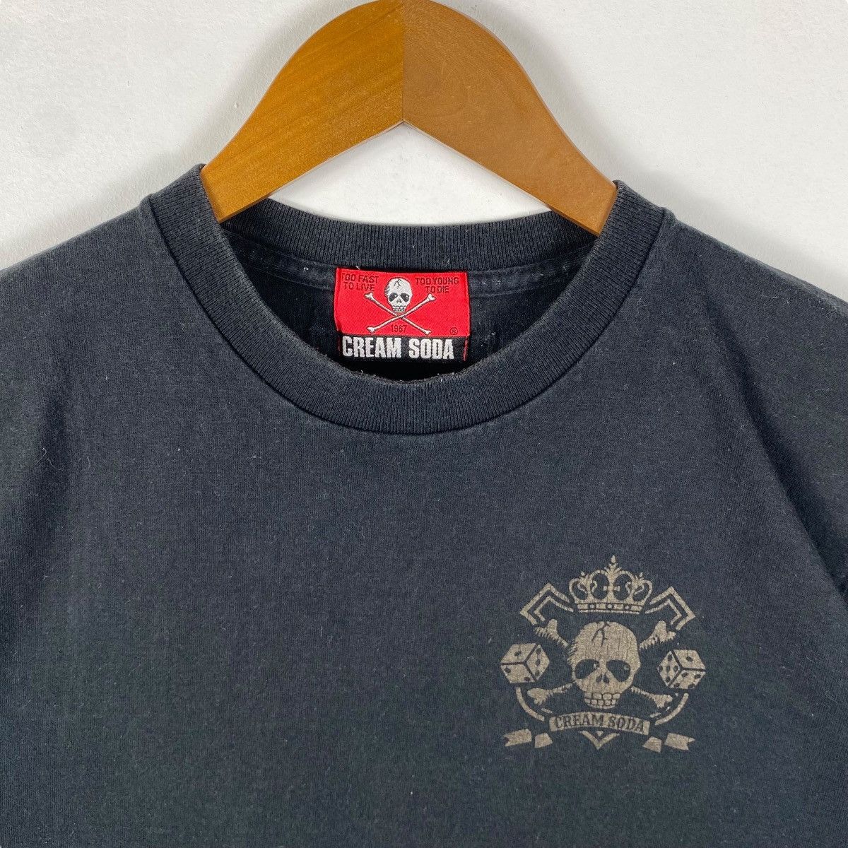 Japanese Brand × Seditionaries Vintage 00's CREAM SODA Graphic Punk Gothic Tee Shirt Size US M / EU 48-50 / 2 - 7 Thumbnail
