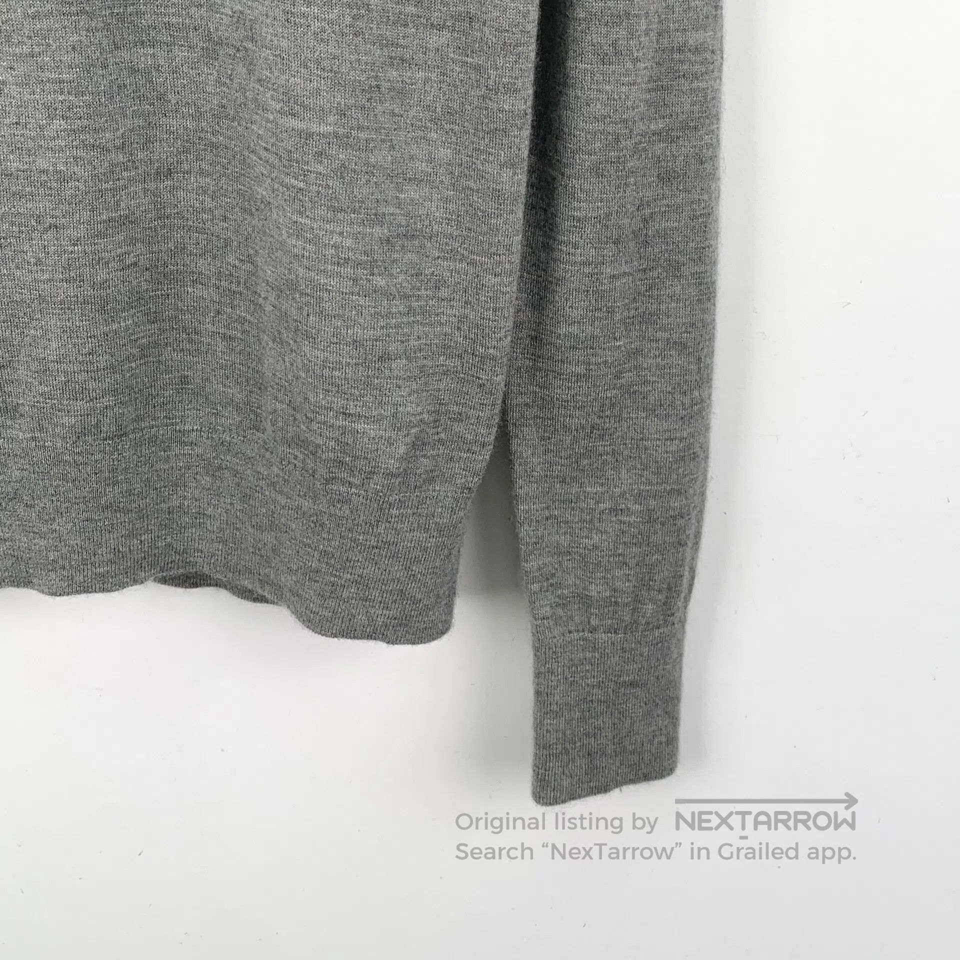 Burberry Burberry Gray Cashmere Round Neck Long-Sleeve Knit Sweater Size US XS / EU 42 / 0 - 4 Thumbnail