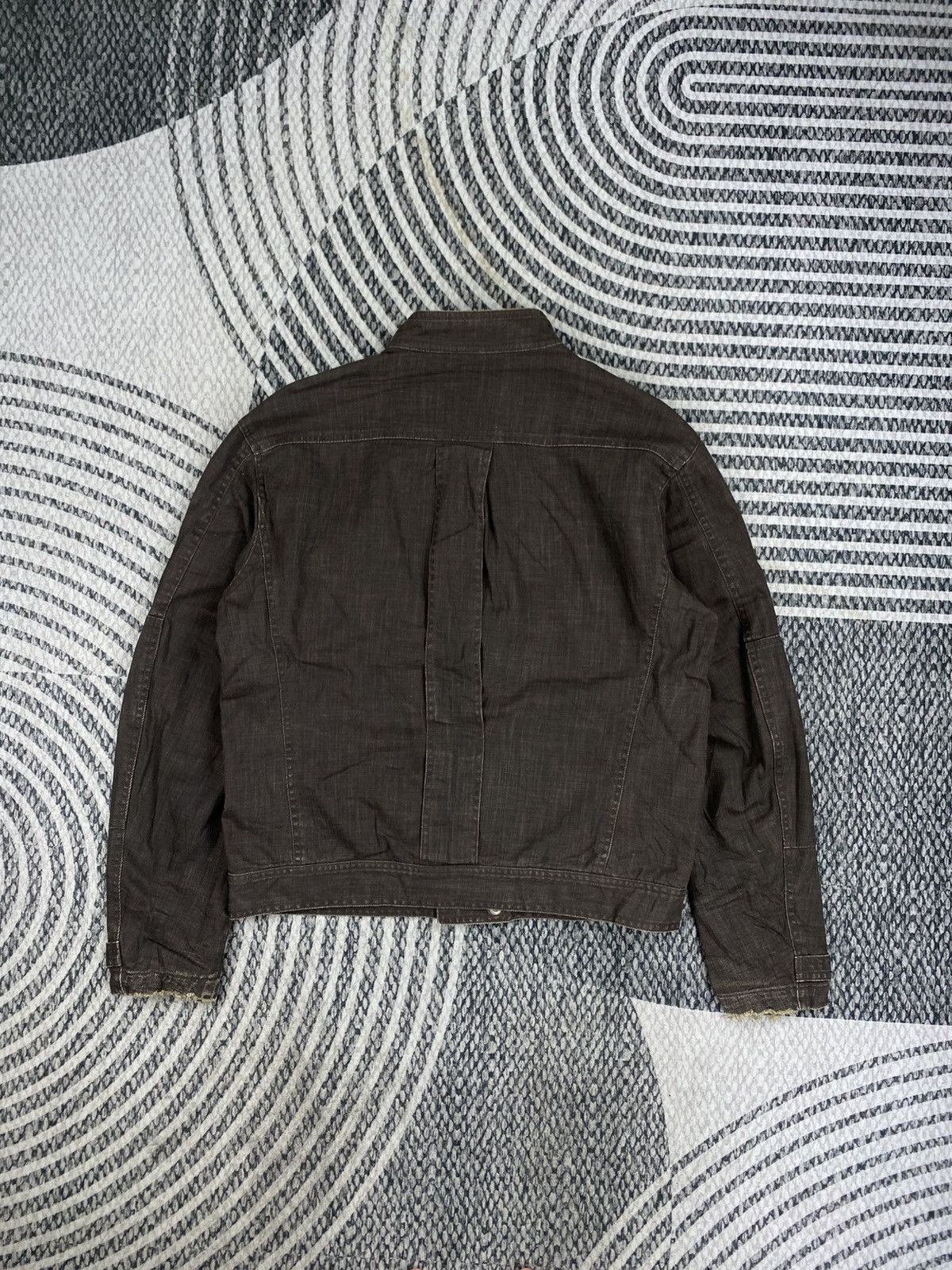 Japanese Brand Vintage Harold Gear Denim Brown Zipper Jacket Size US M / EU 48-50 / 2 - 2 Thumbnail