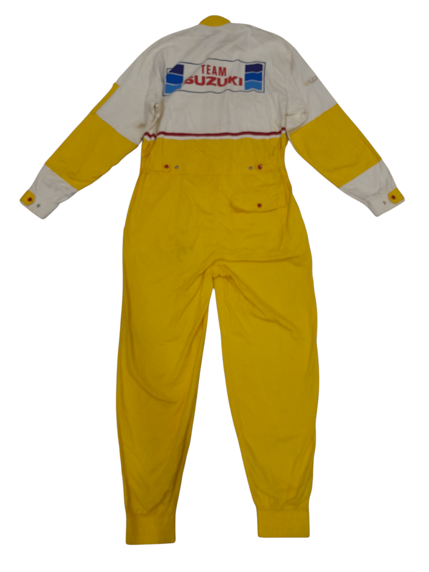 Fox Racing vtg SUZUKI TEAM Coveralls Japan (F498) Size US 33 - 1 Thumbnail