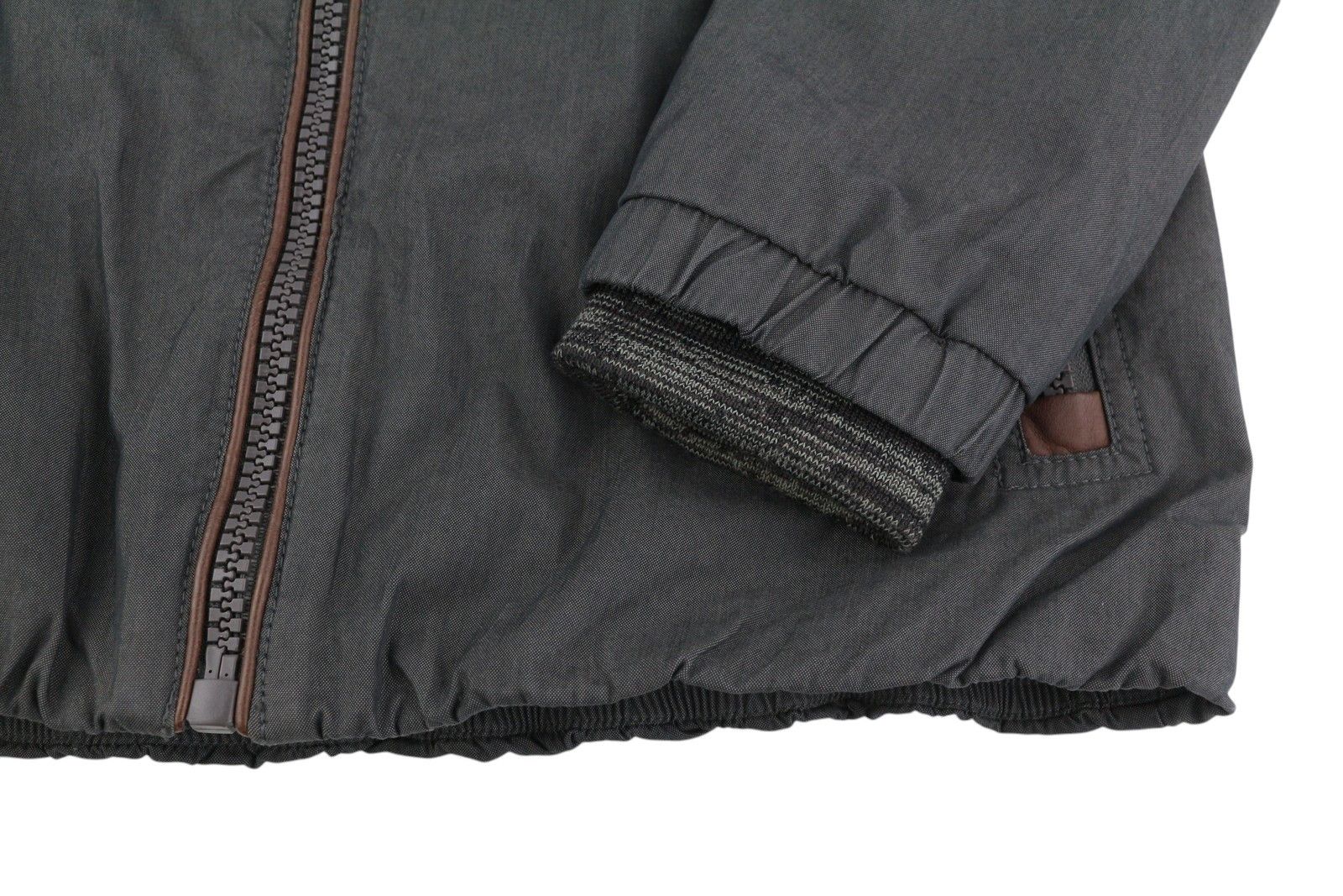 Naketano S Grey High Neck Lined Pockets Lightweight 86447 Size S / US 4 / IT 40 - 6 Thumbnail