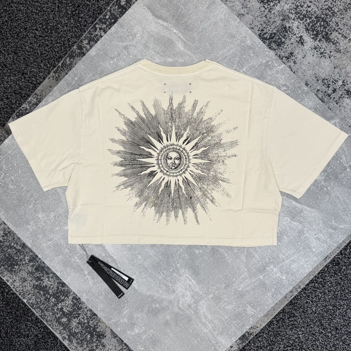 Amiri Amiri Sun Cropped Tee Alabaster. size S. bnwt. rrp £390 Size S / US 4 / IT 40 - 2 Thumbnail