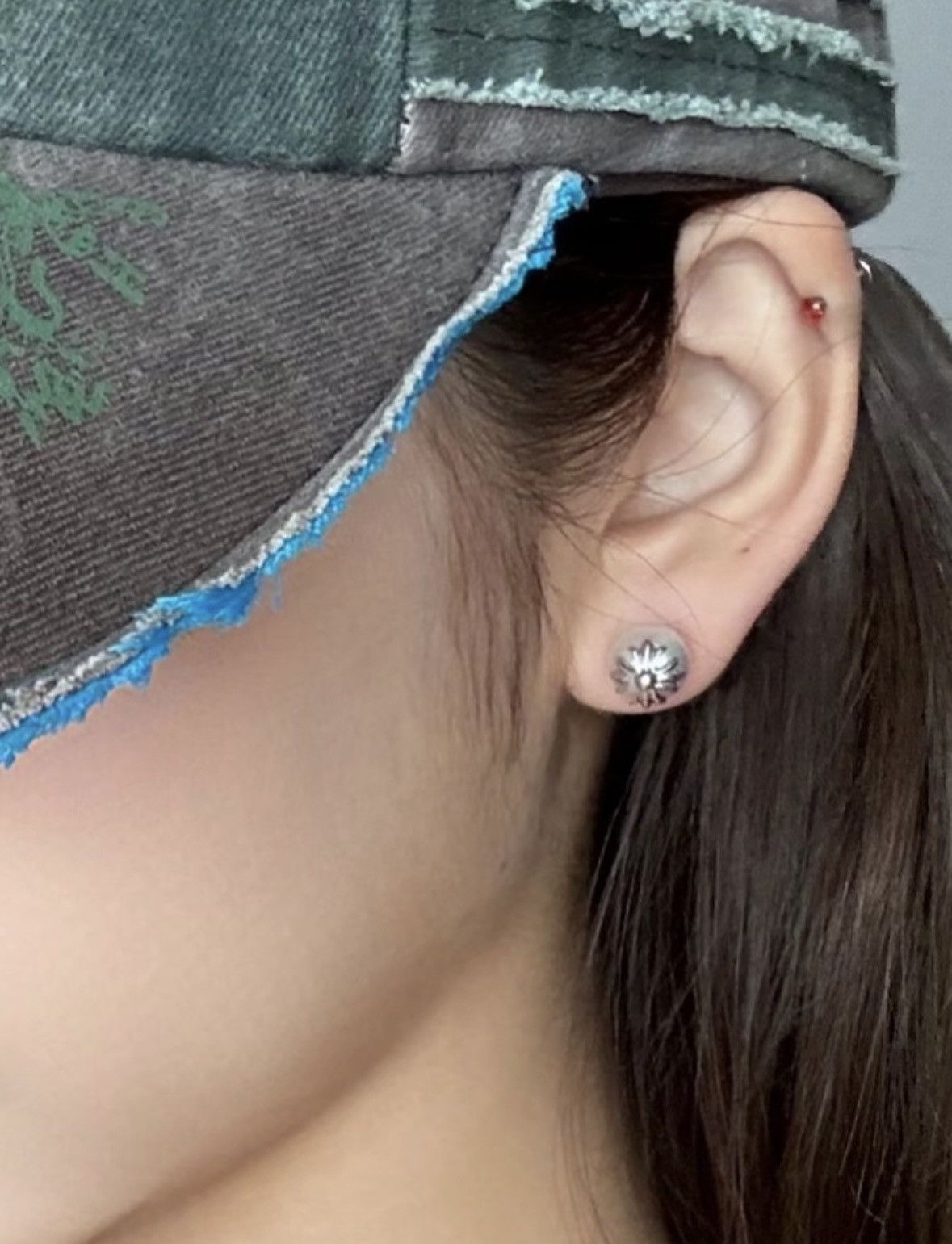 Chrome Hearts Chrome Hearts X Mikimoto 18K White Gold Pearl Earring Stud Size ONE SIZE - 11 Thumbnail