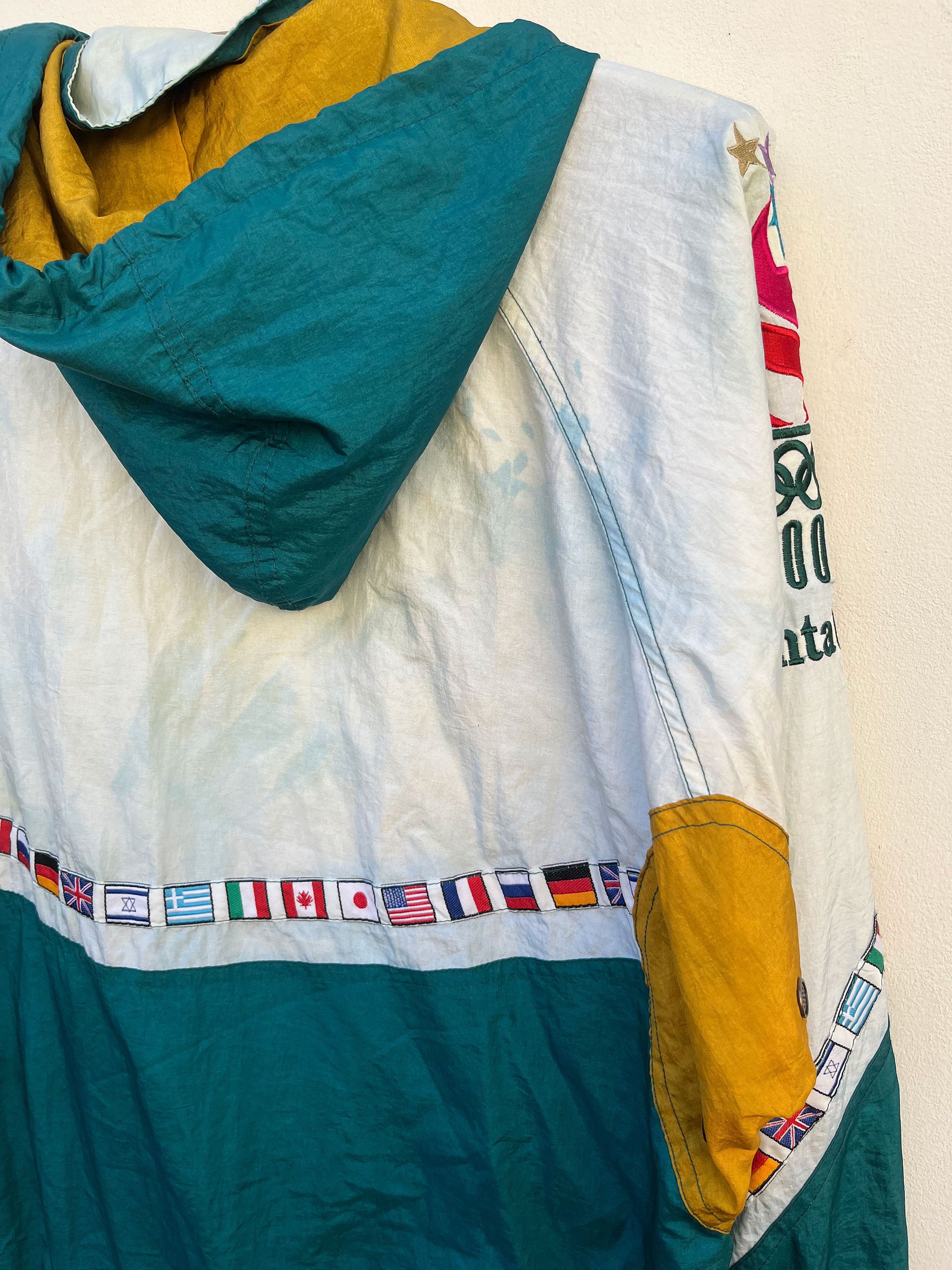 Sports Specialties × Starter Vintage Starter Olympic 90s Coca Cola Zipper Windbreaker Size US L / EU 52-54 / 3 - 6 Thumbnail