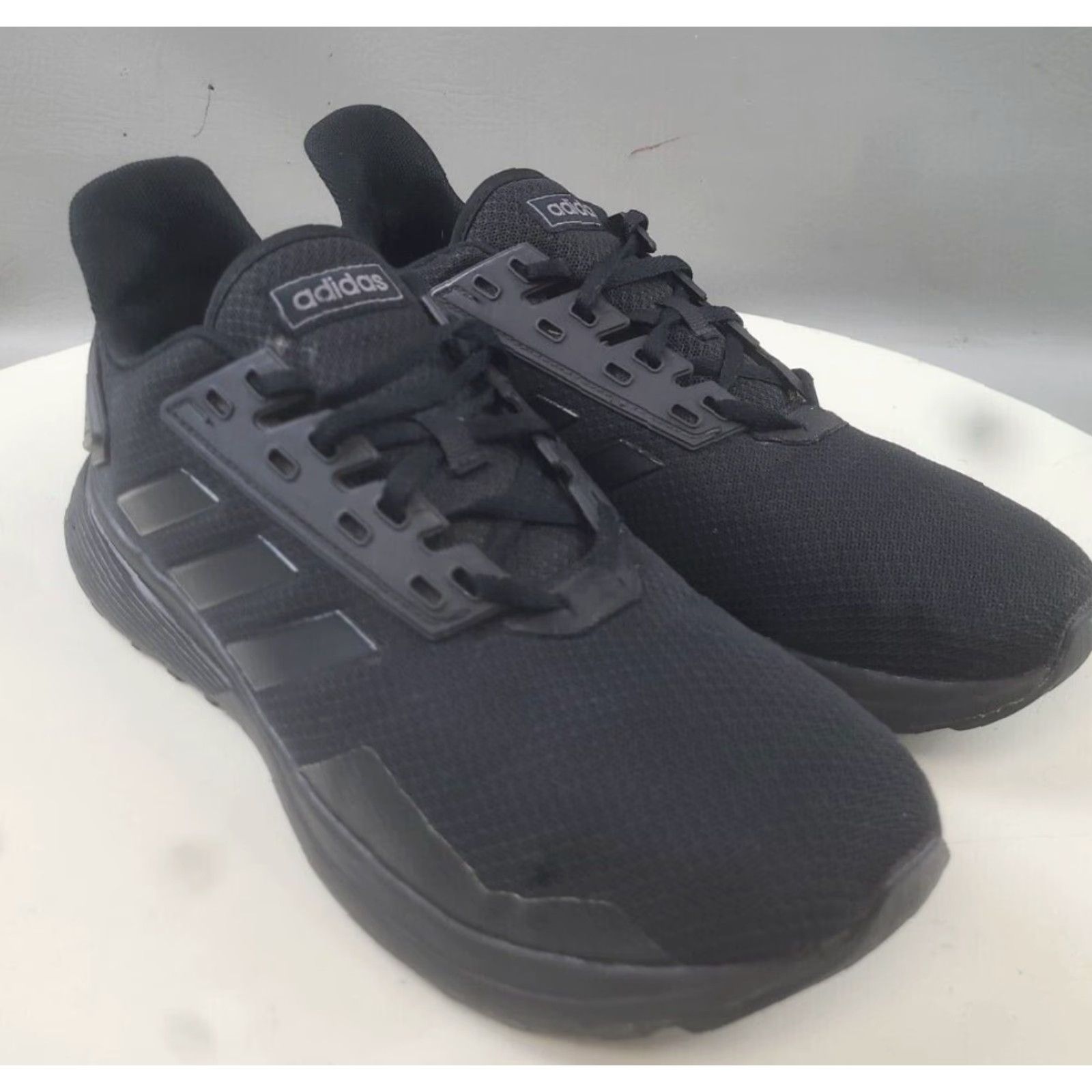 Adidas Adidas Duramo Sneaker Men B96578 Triple Black Size 8.5 EU 42 US 8.5 Running Lightly Used Size ONE SIZE - 2 Thumbnail