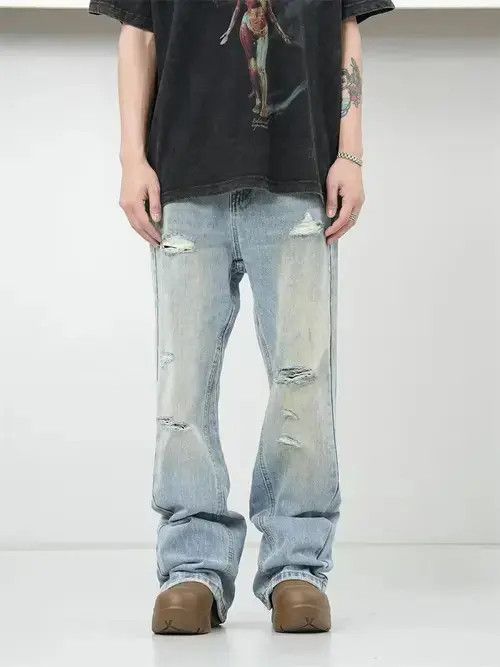 Jean fade skate grunge washed pants Size US 30 / EU 46 - 1 Thumbnail