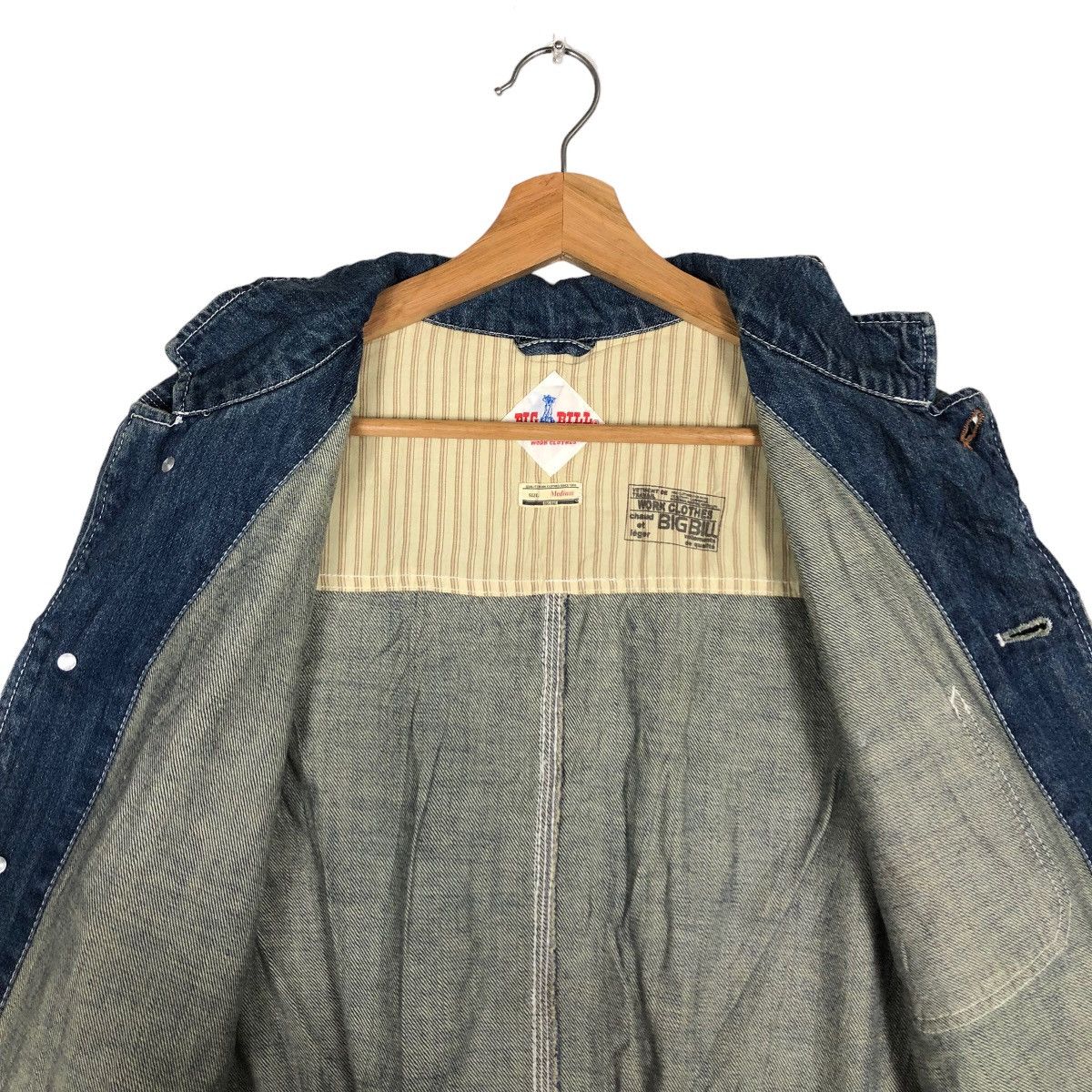 Japanese Brand 🔥90s Vintage Hikory Chore Jacket BigBill Japan Issey Miyake Size US M / EU 48-50 / 2 - 11 Thumbnail