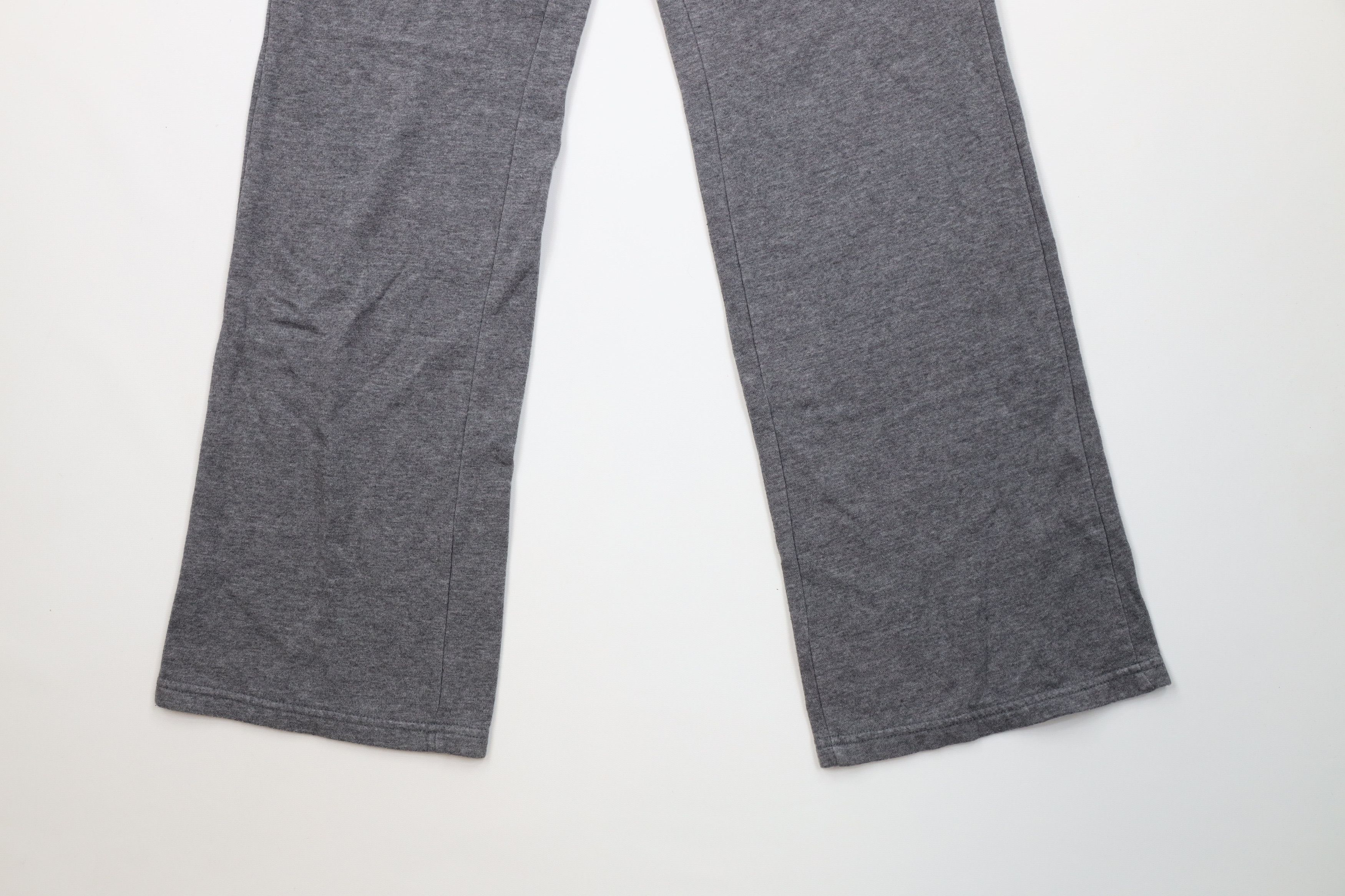 Nike Vintage Nike Scott Mini Swoosh Wide Leg Sweatpants Gray Size 28" / US 6 / IT 42 - 4 Thumbnail