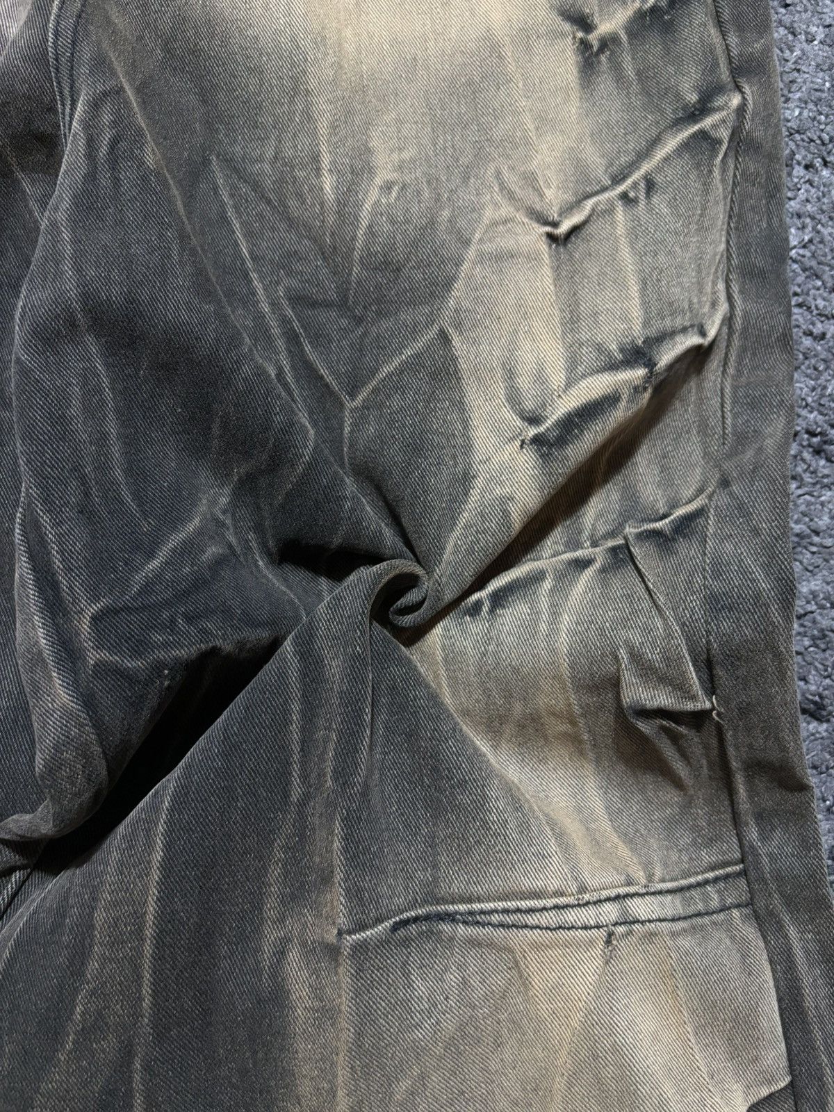Jean × Vintage Vintage very rare wide super baggy thunder brown jeans Size US 29 - 20 Thumbnail