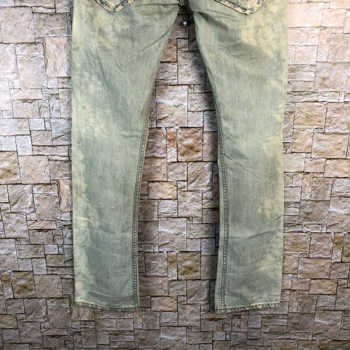 Japanese Brand Jacky Gear japan Blue ripped Distressed Denim Pants #A950 Size US 30 / EU 46 - 16 Thumbnail