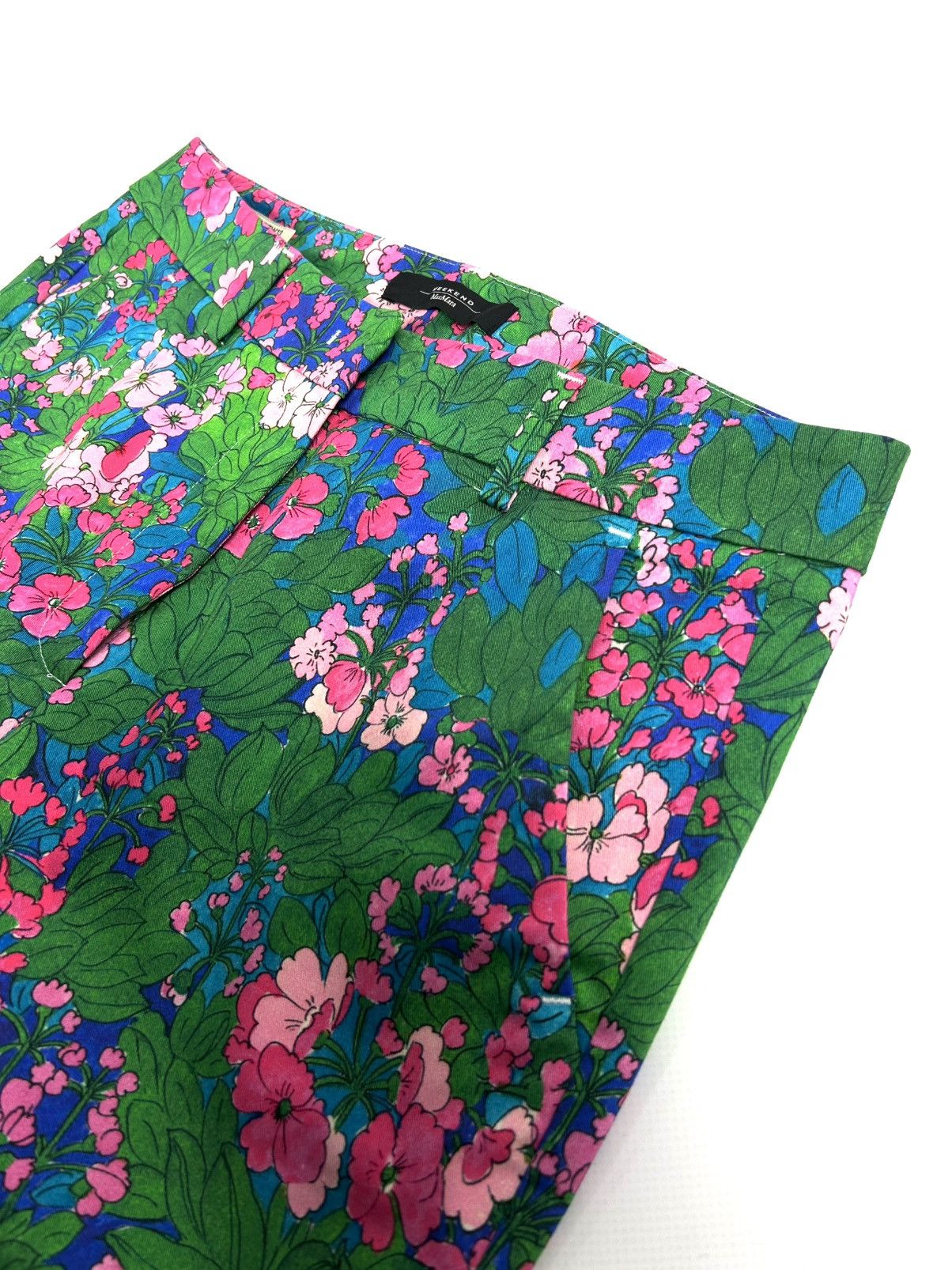 Weekend Max Mara rare Weekend Max Mara Floral Print Pants Cropped Trousers S Size 28" / US 6 / IT 42 - 9 Thumbnail